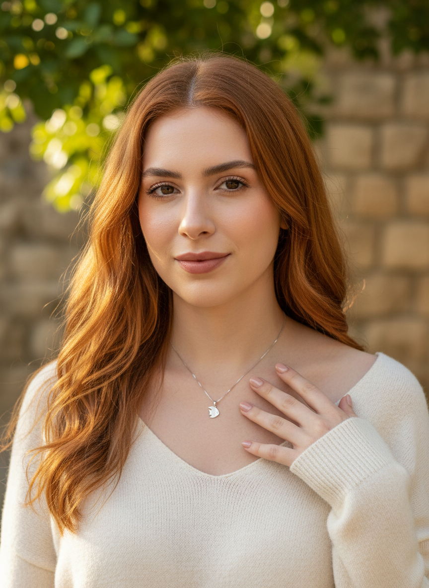 Sterling Silver CZ Angelfish Necklace, 18" | SilverCloseOut