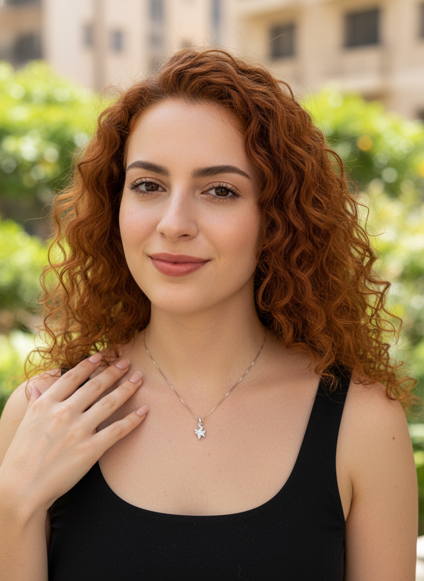 Sterling Silver CZ Angelfish Necklace, 18" | SilverCloseOut