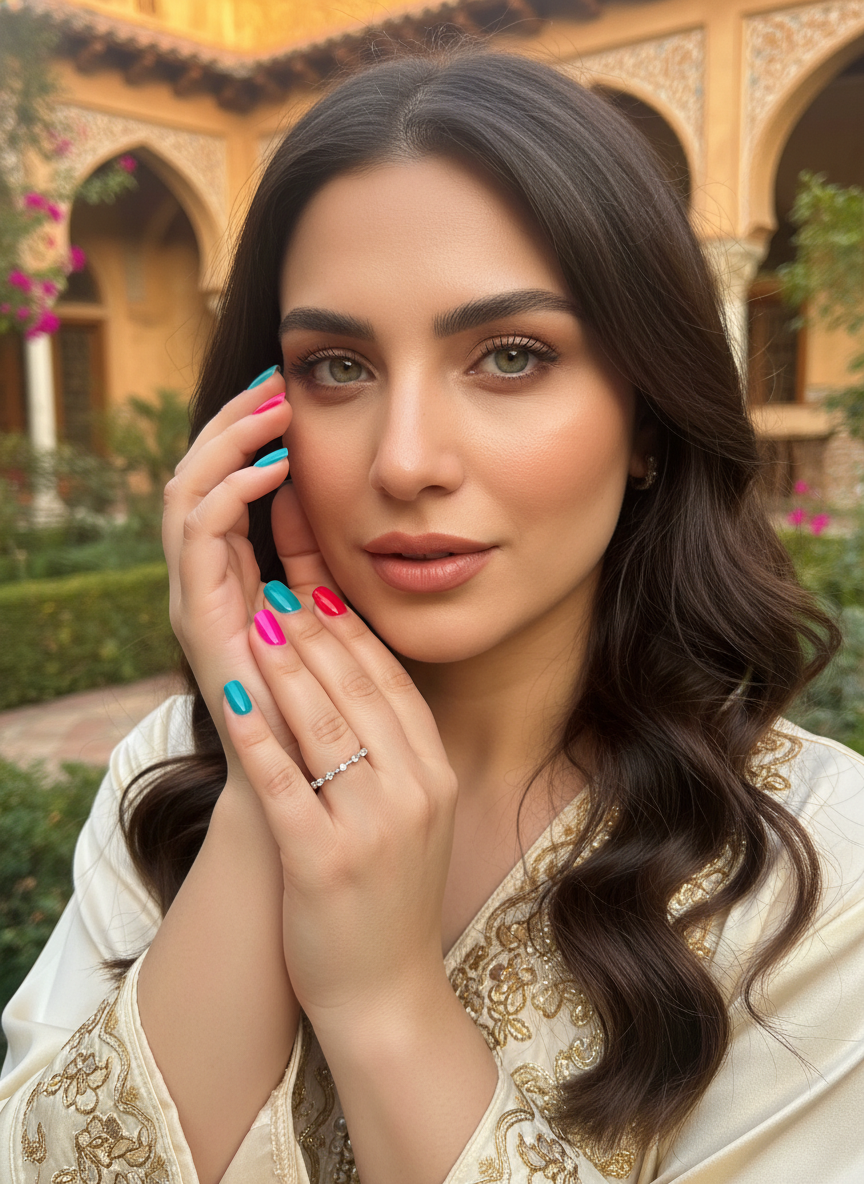 White Gold Over Sterling Silver Women's Dainty Cz Eternity Band Ring