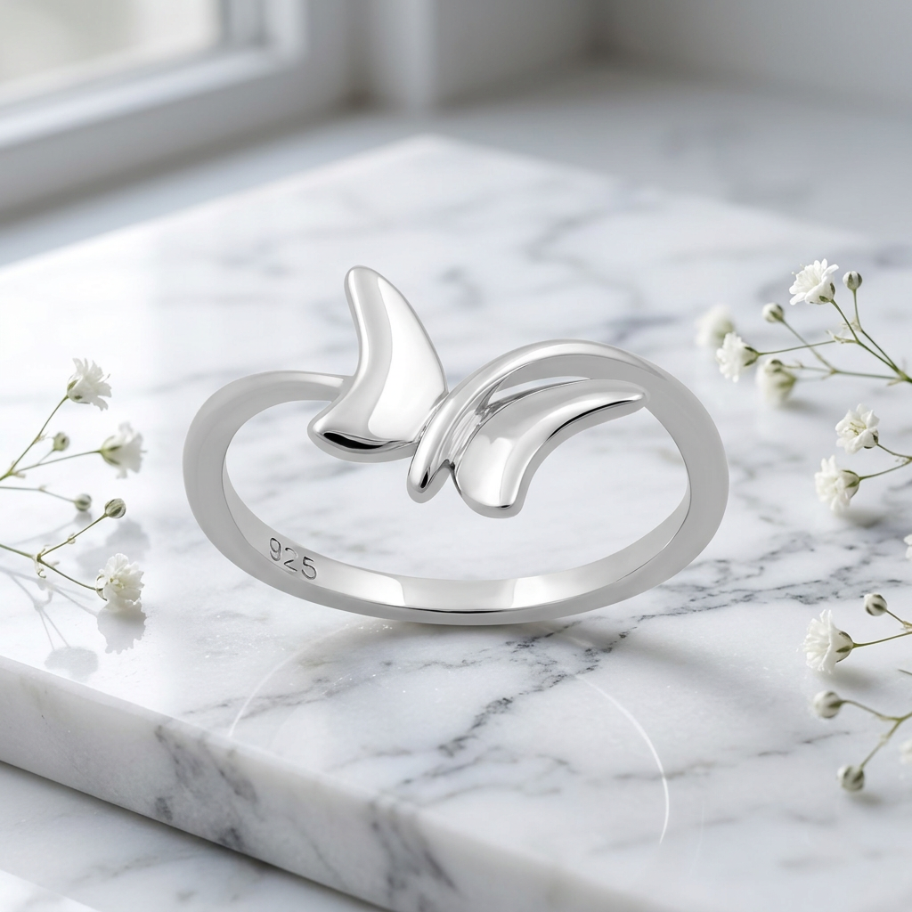 Sterling Silver Sculpted Butterfly Bypass Ring for Women life1