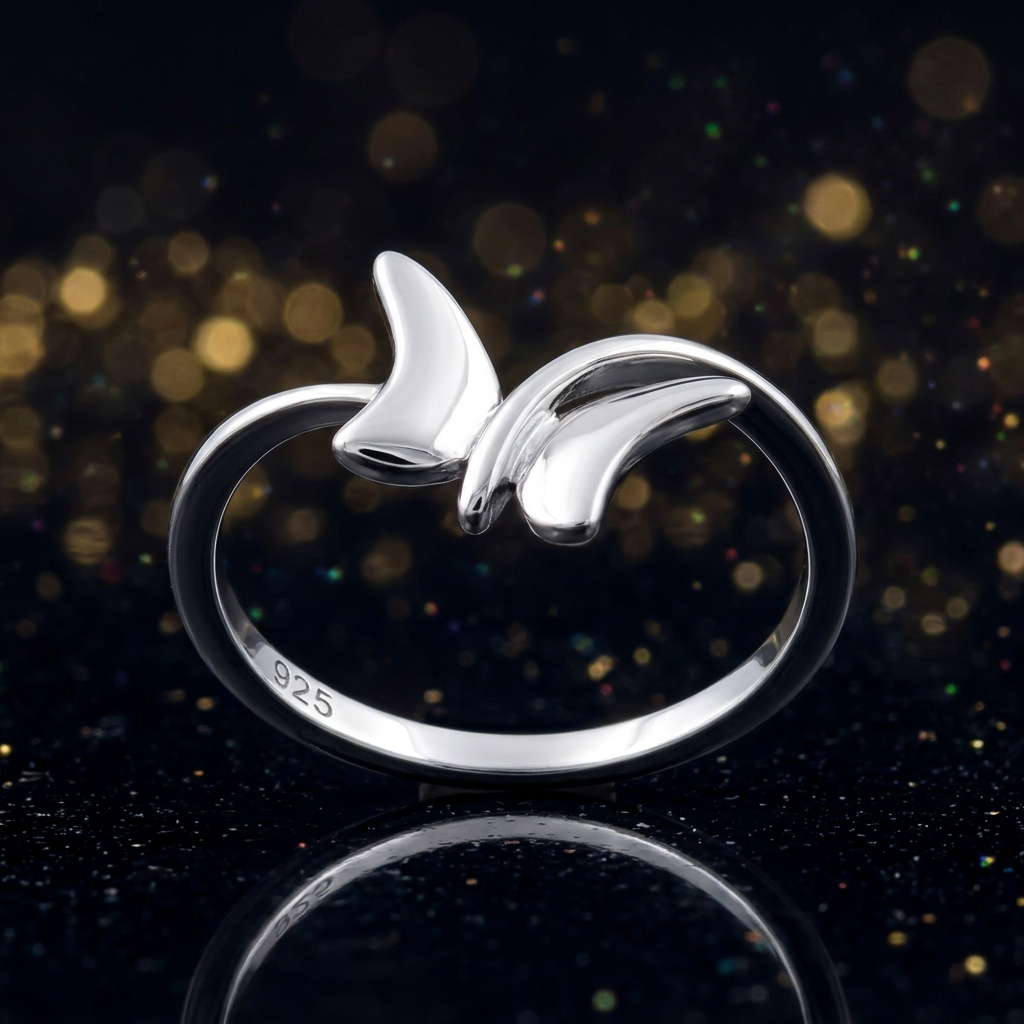 Sterling Silver Sculpted Butterfly Bypass Ring for Women life4