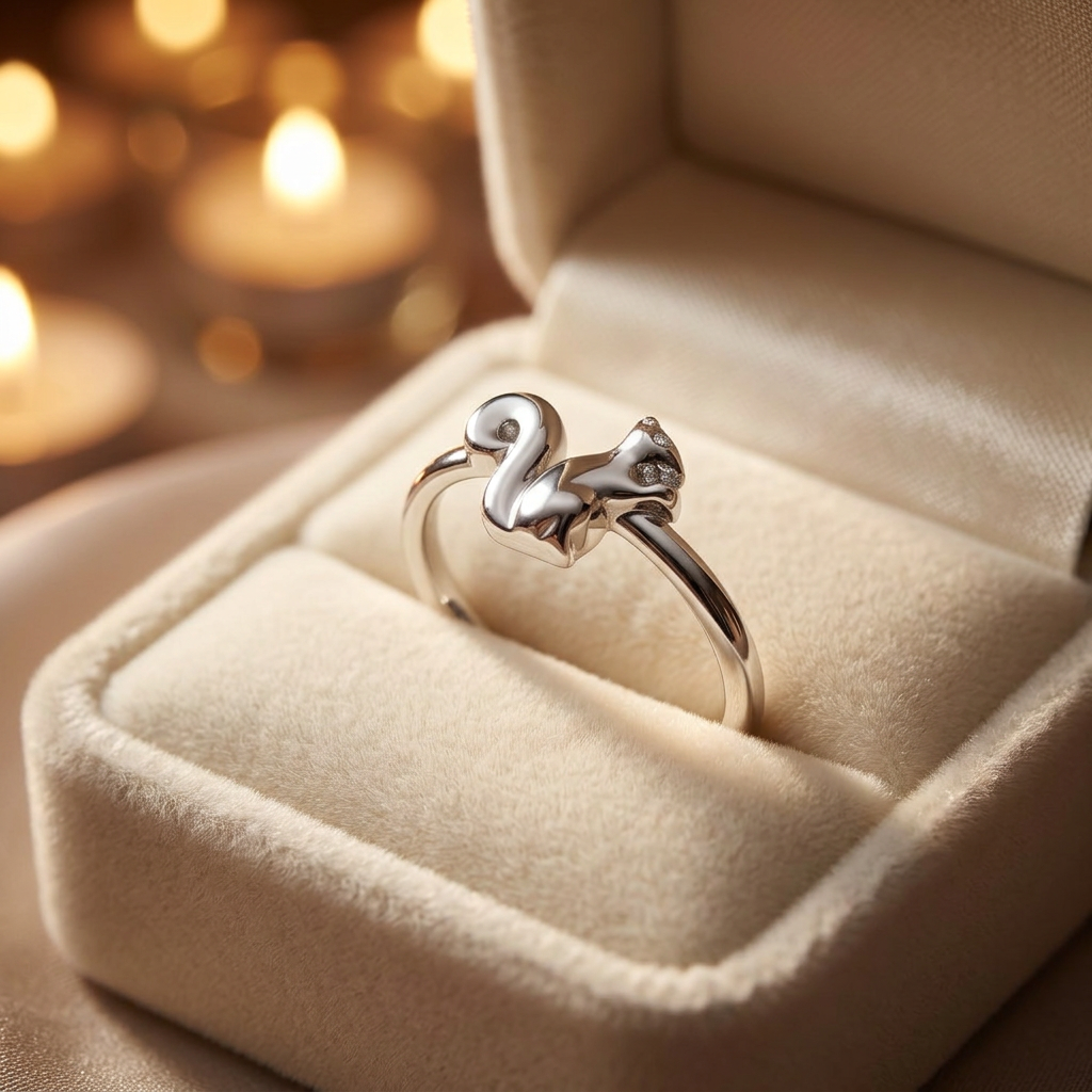 Sterling Silver Squirrel Animal Ring for Women life3