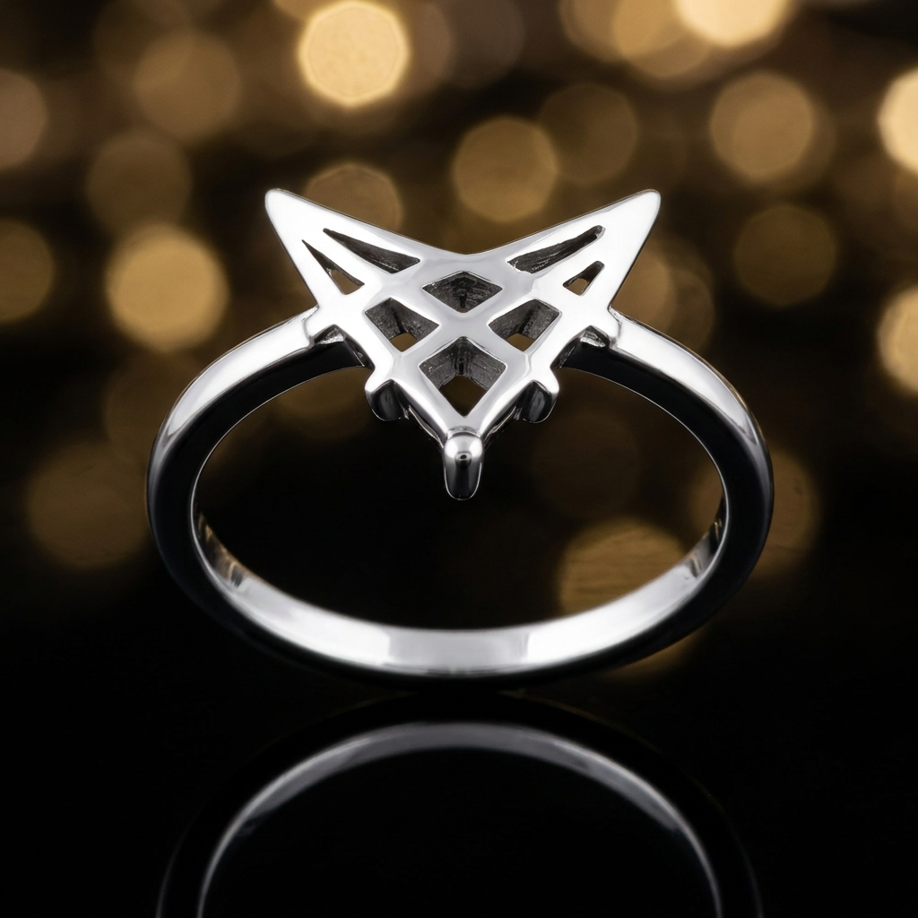 Sterling Silver 2.2mm Openwork Lattice V Chevron Ring for Women life4