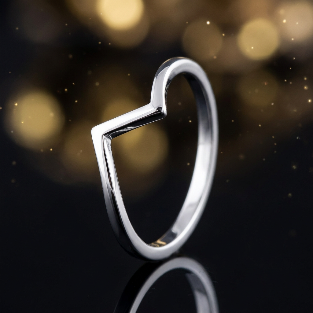Sterling Silver 1.6mm Zig Zag Lightning Bolt Minimalist Ring for Women life4