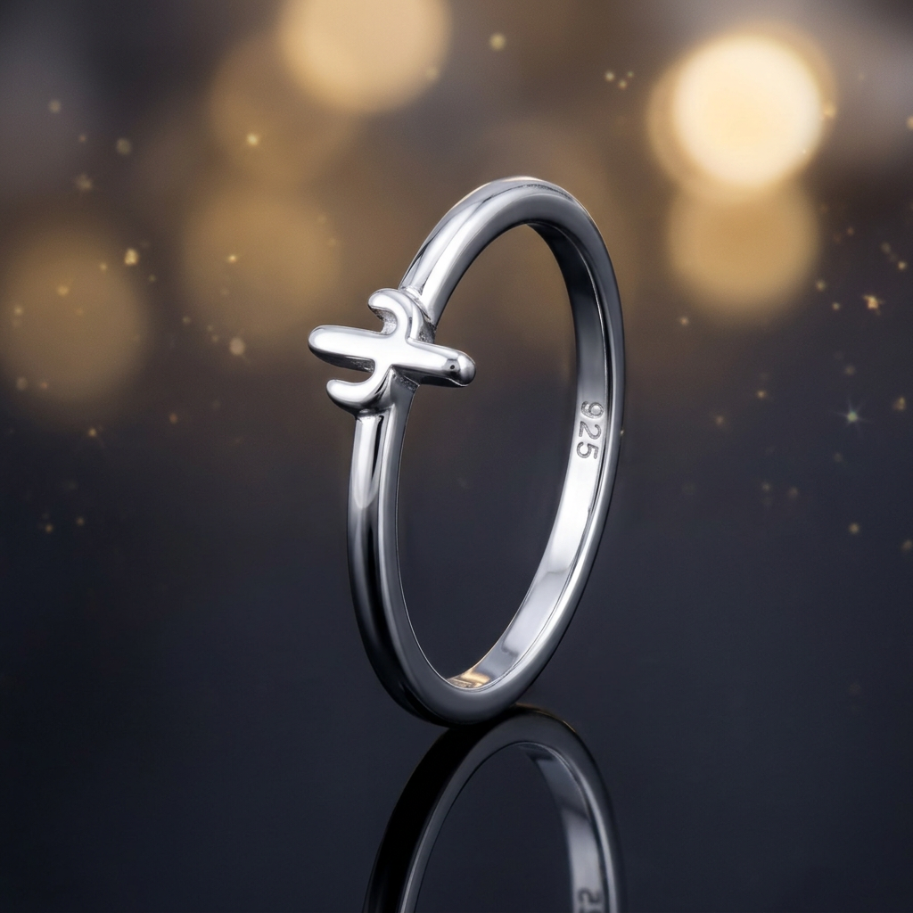 Sterling Silver 1.4mm Tiny Cactus Stacking Ring for Women life4