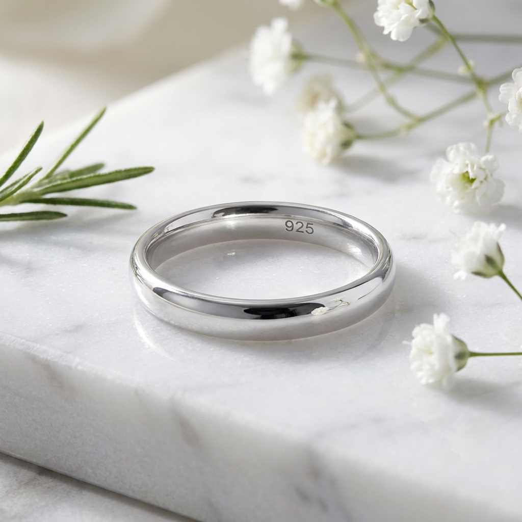 Sterling Silver 2.5mm Classic Dome Comfort Fit Wedding Band Ring, Unisex life1