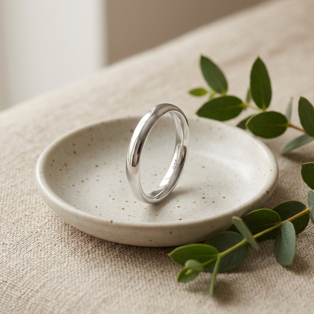 Sterling Silver 2.5mm Classic Dome Comfort Fit Wedding Band Ring, Unisex life2