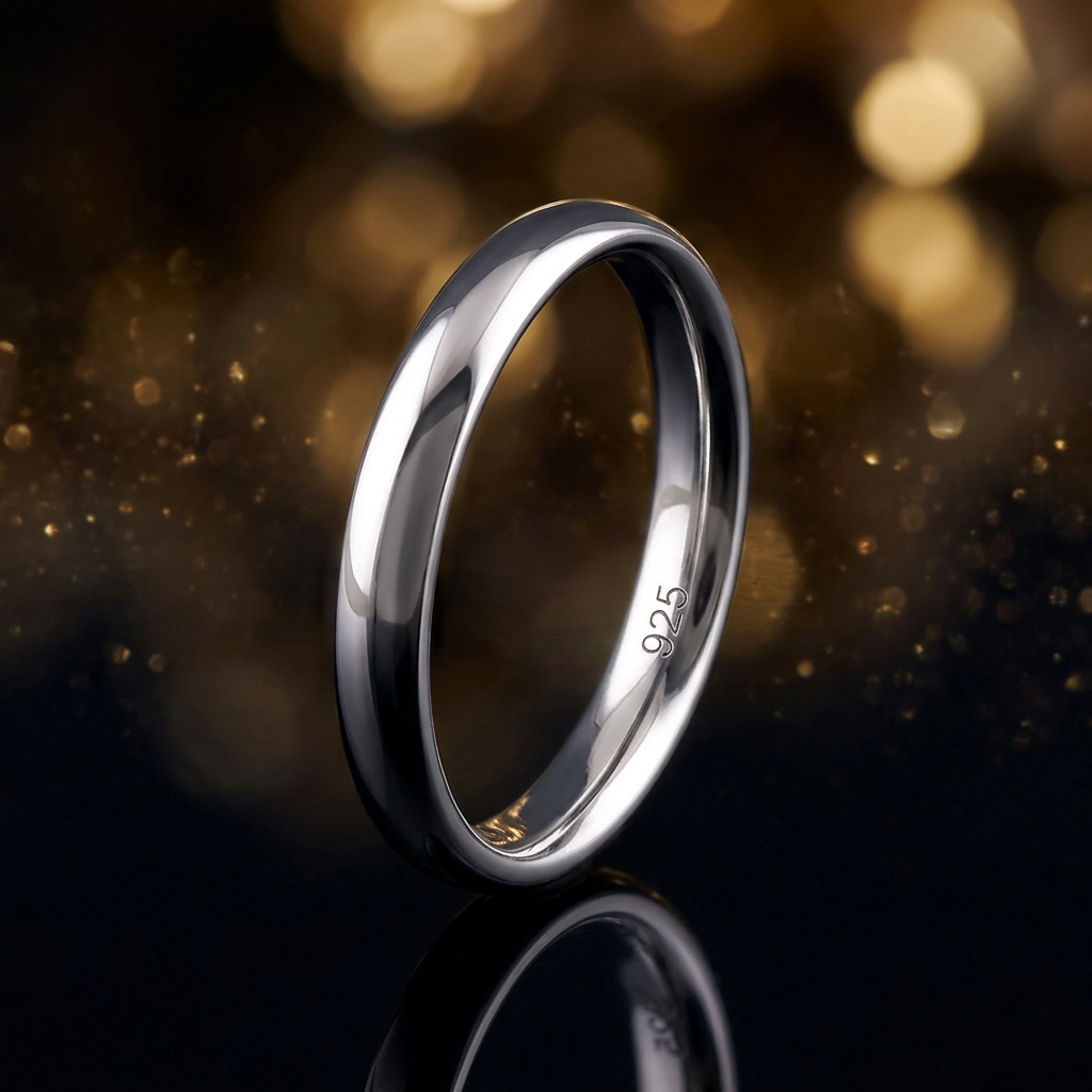 Sterling Silver 2.5mm Classic Dome Comfort Fit Wedding Band Ring, Unisex life4