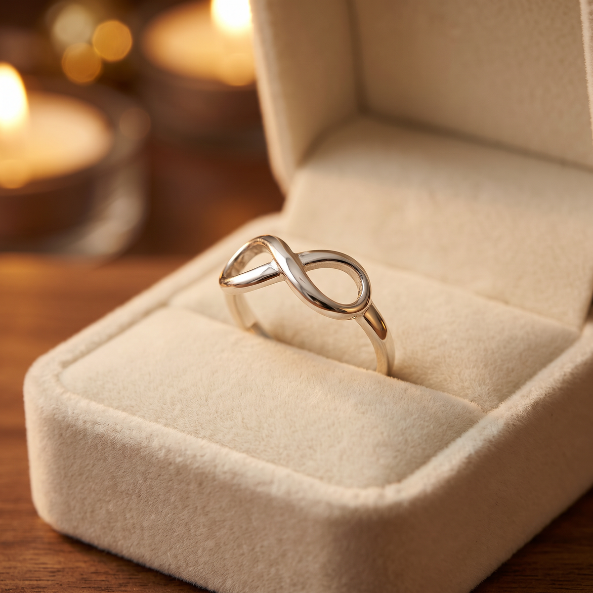 Sterling Silver 2.5mm Infinity Symbol Promise Ring for Women life3
