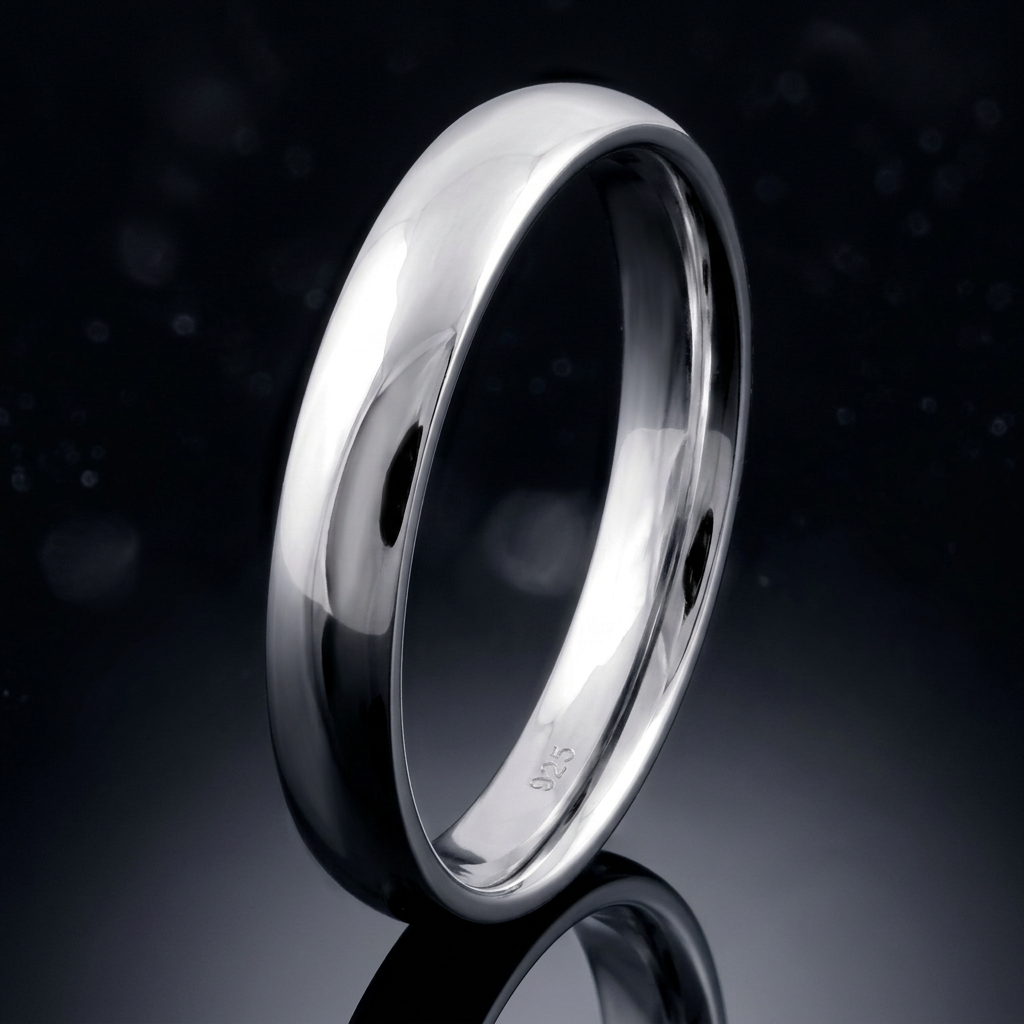 Sterling Silver 3mm Classic Dome Comfort Fit Wedding Band Ring, Unisex life4