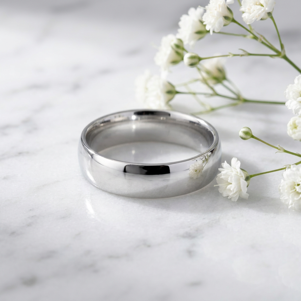 Sterling Silver 6mm Classic Dome Comfort Fit Wedding Band Ring, Unisex life1