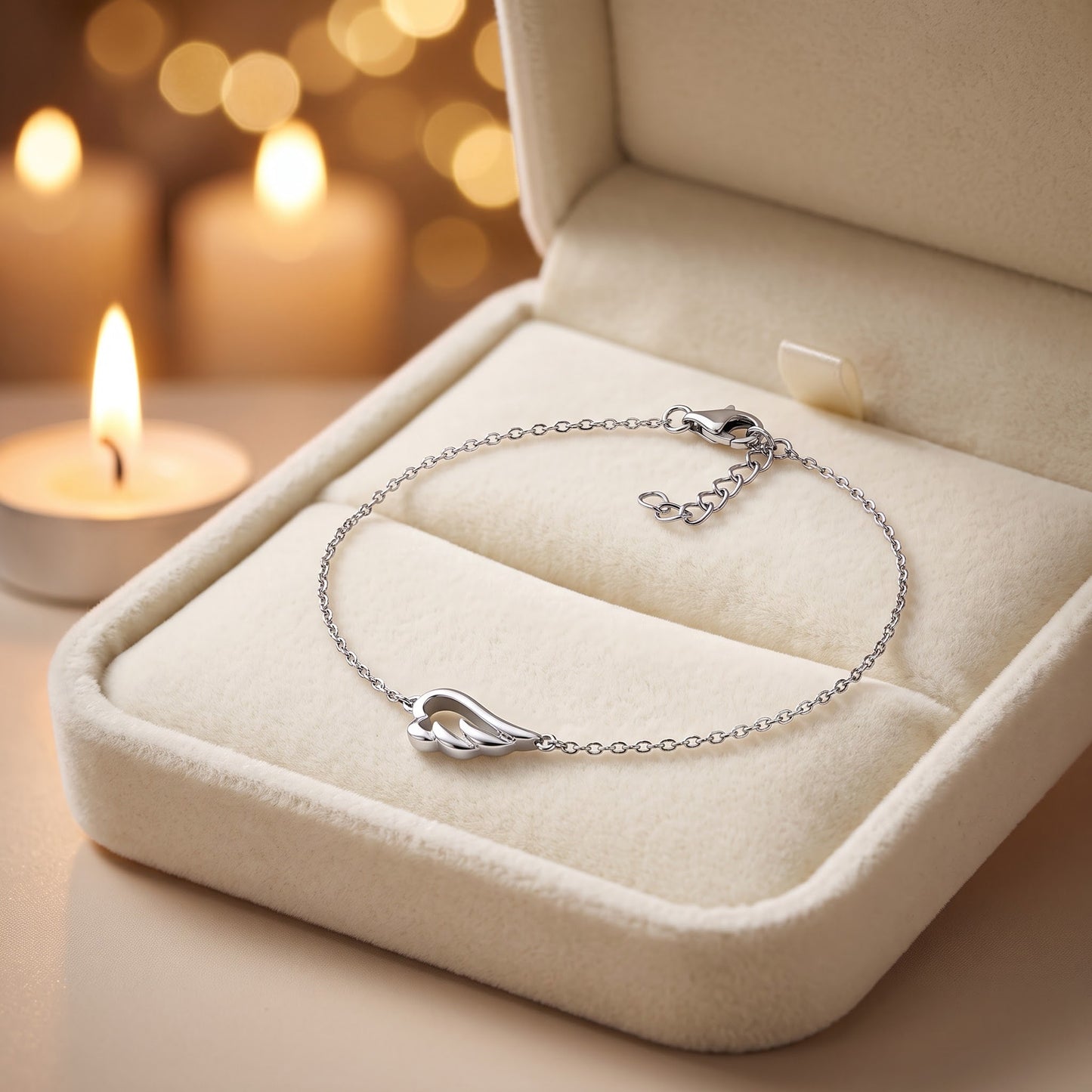 Sterling Silver Wing Bracelet for Women, Dainty Everyday Jewelry Gift view 2