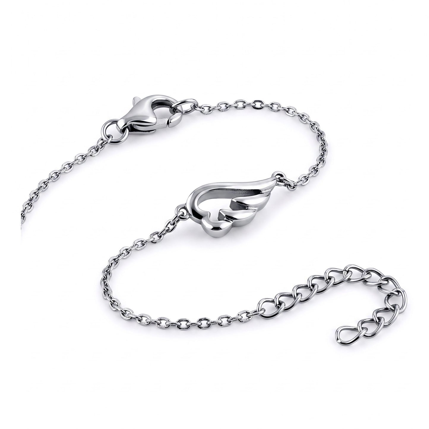 Sterling Silver Wing Bracelet for Women, Dainty Everyday Jewelry Gift