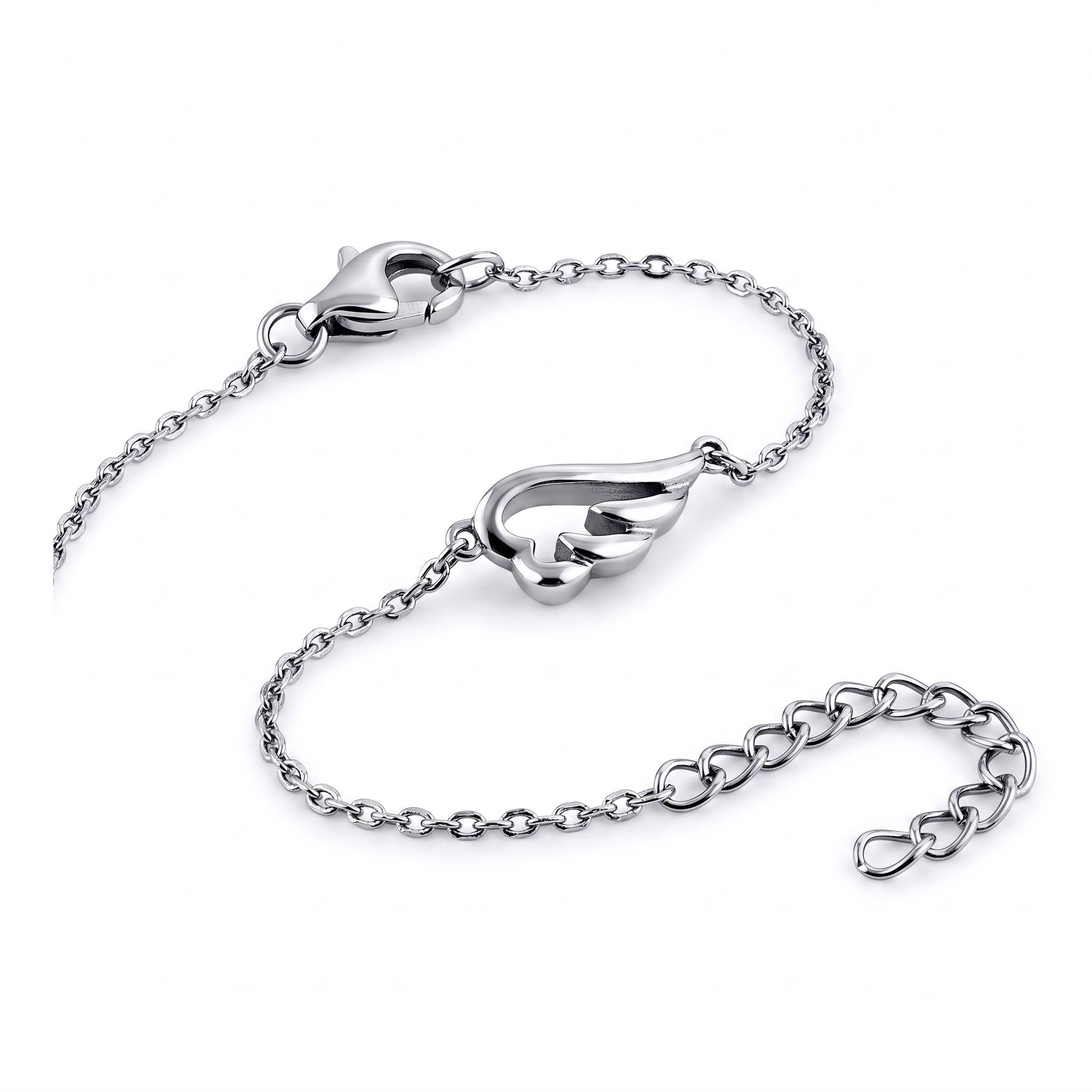 Sterling Silver Wing Bracelet for Women, Dainty Everyday Jewelry Gift