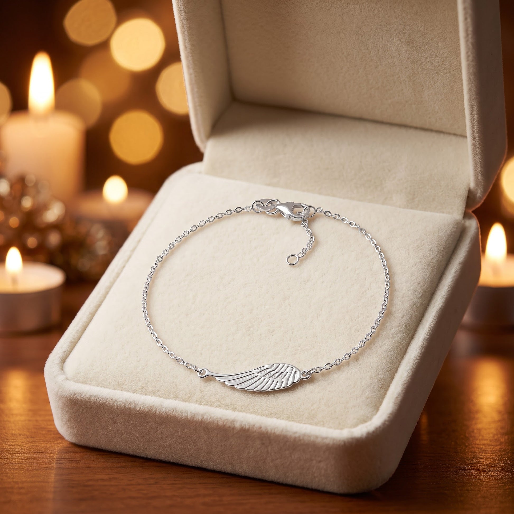 Sterling Silver Wing Bracelet for Women, Dainty Everyday Jewelry Gift view 2
