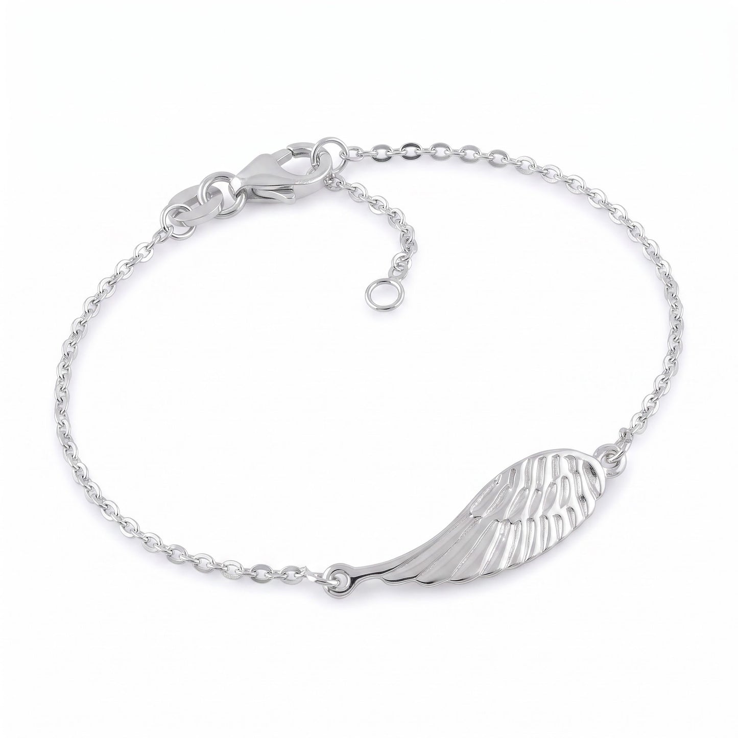 Sterling Silver Wing Bracelet for Women, Dainty Everyday Jewelry Gift