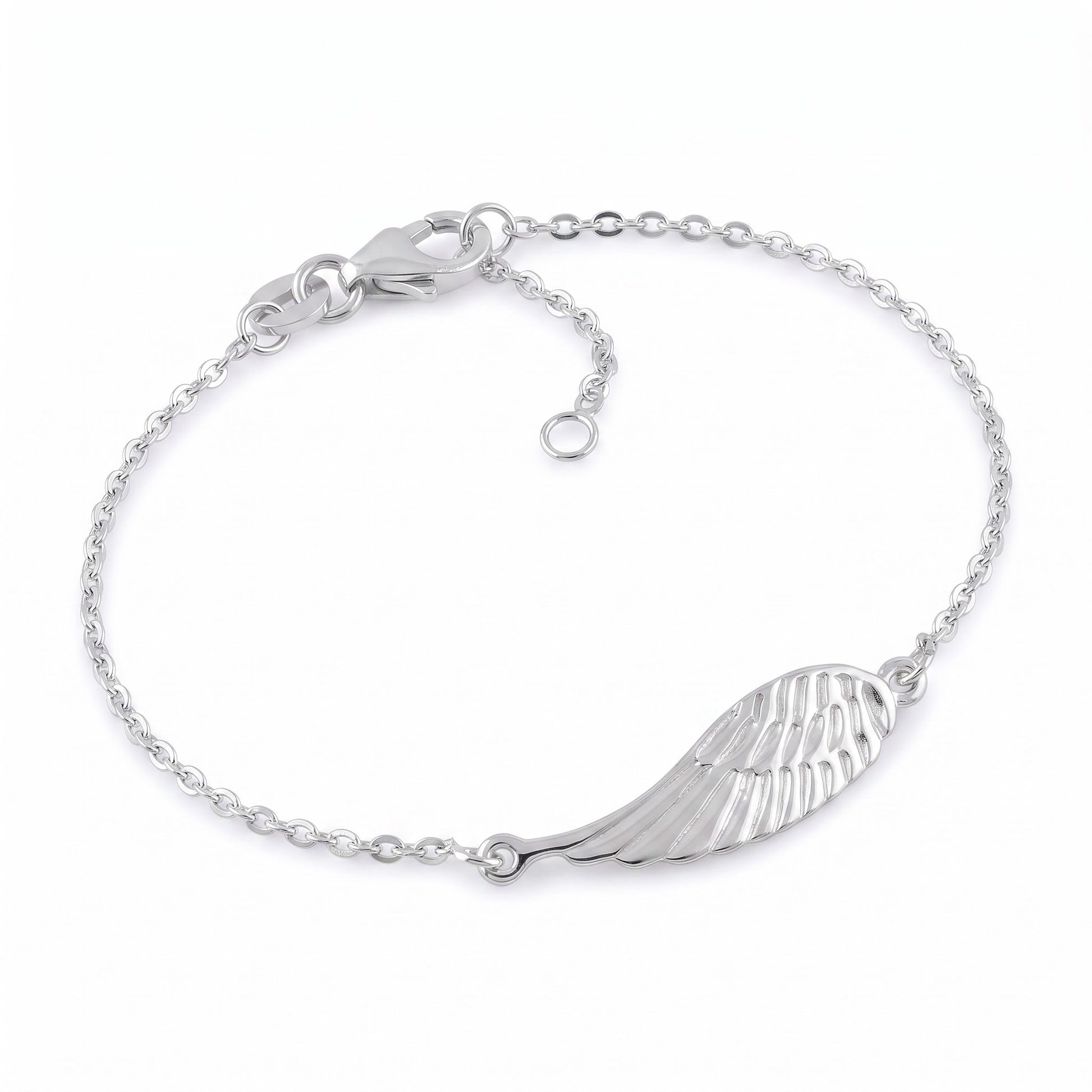 Sterling Silver Wing Bracelet for Women, Dainty Everyday Jewelry Gift