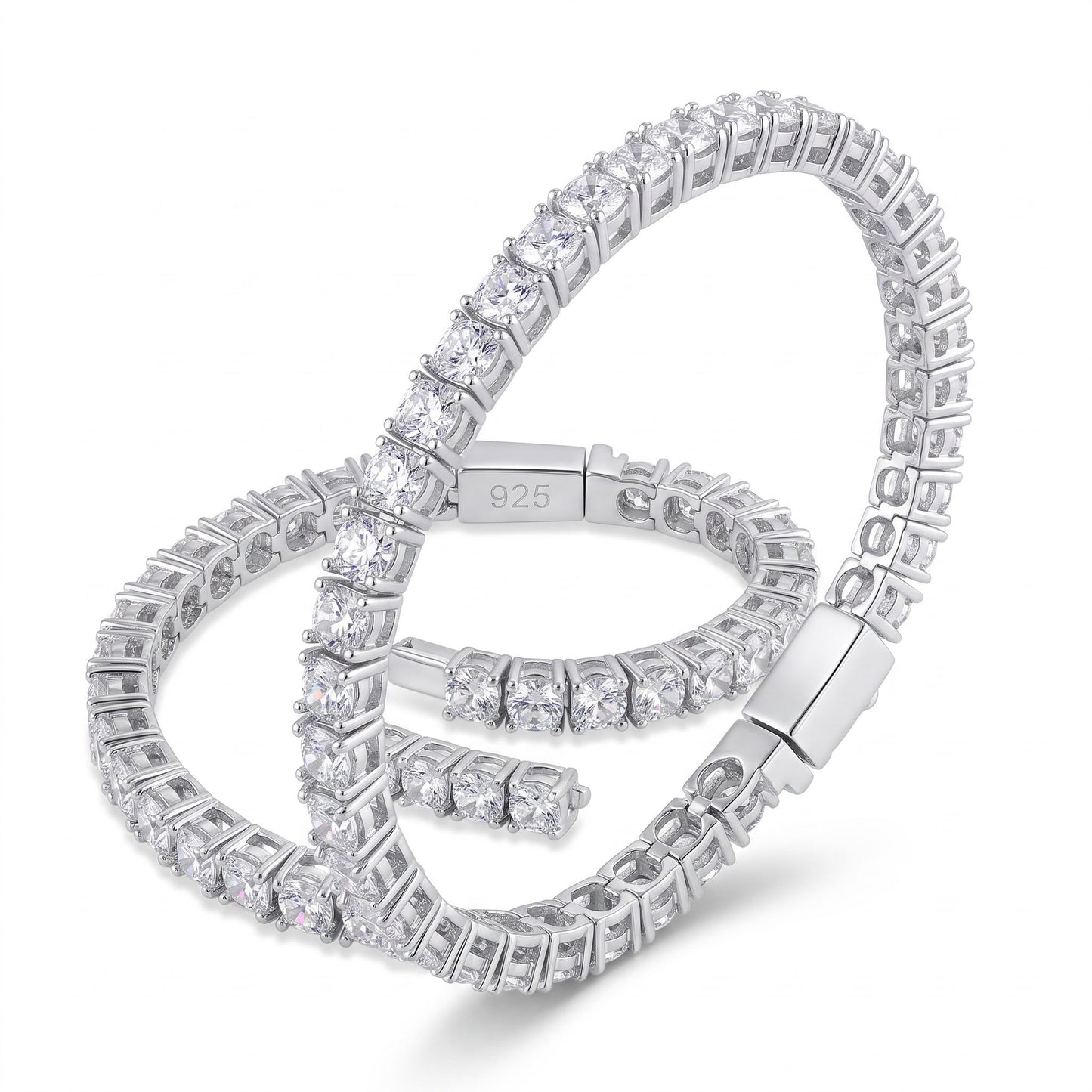 Sterling Silver 3mm Cubic Zirconia Tennis Bracelet for Women, Sparkling Gift for Her