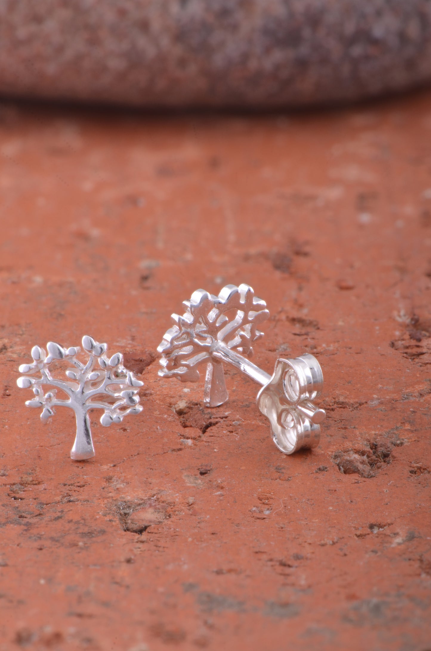 Sterling Silver  Celtic Tree of Life Stud Earrings