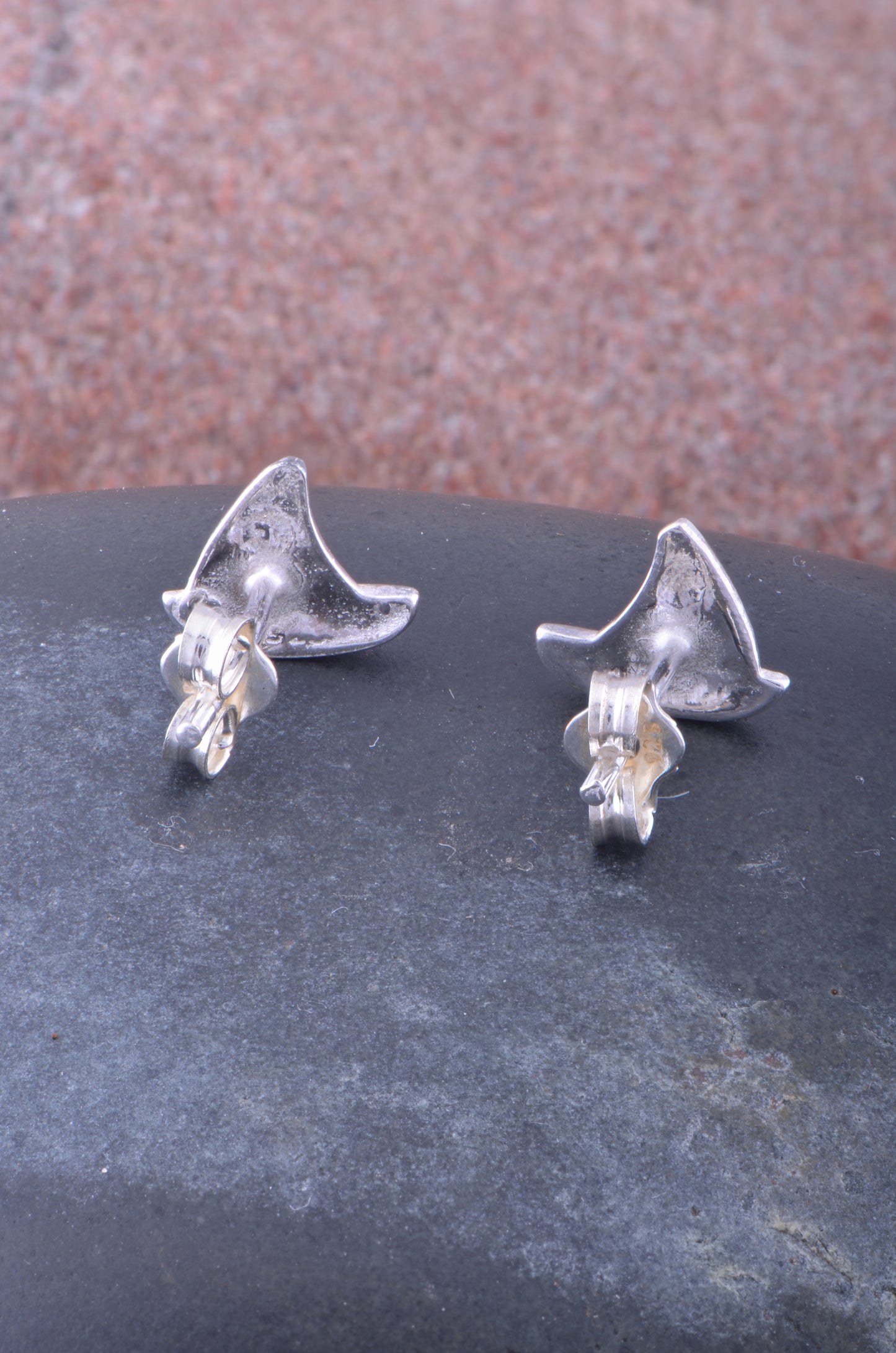 Sterling Silver Ladies Dainty Sailboat Nautical Stud Earrings