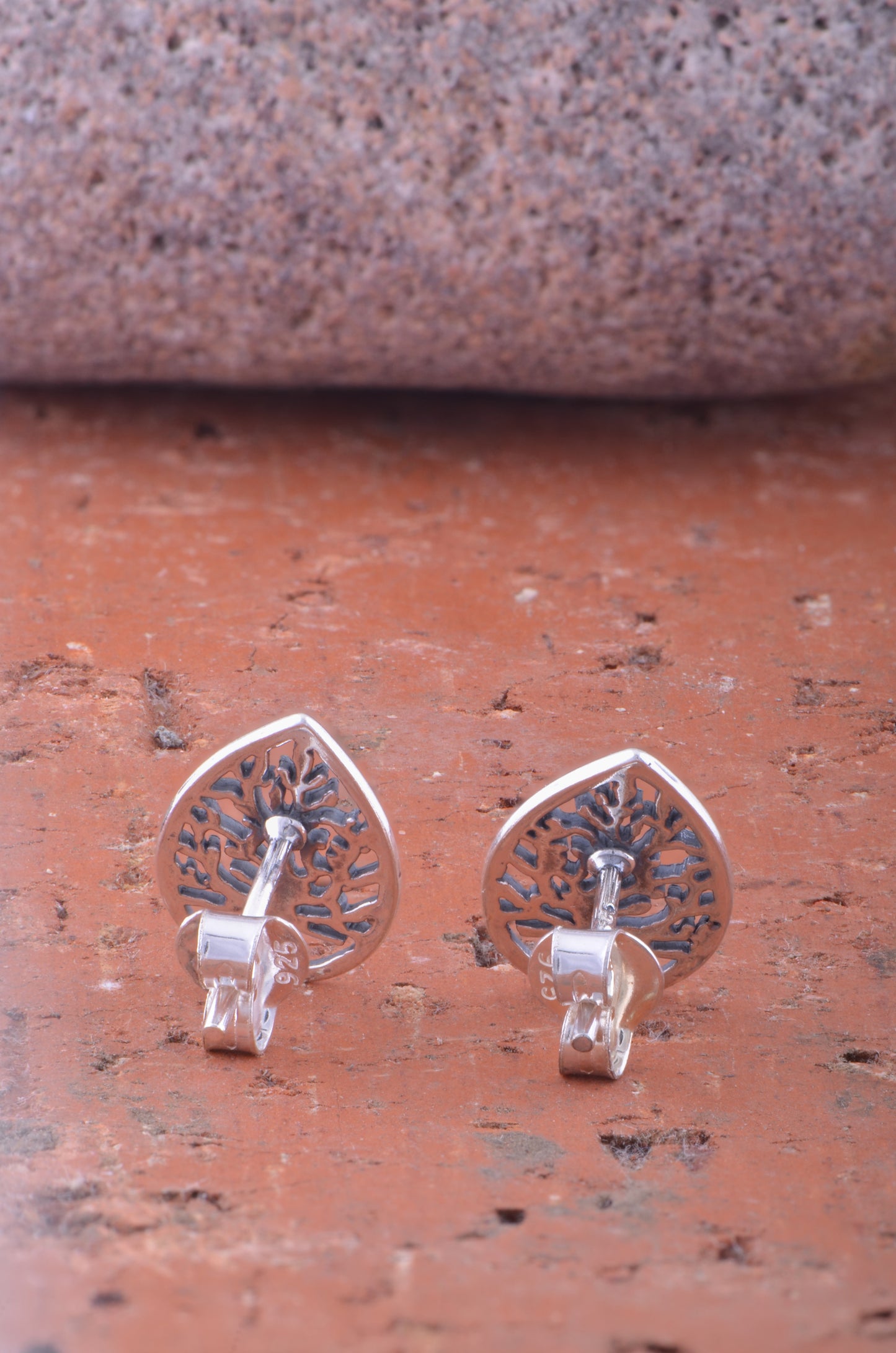 Sterling Silver Girls Winter Celtic Tree of Life Stud Earrings