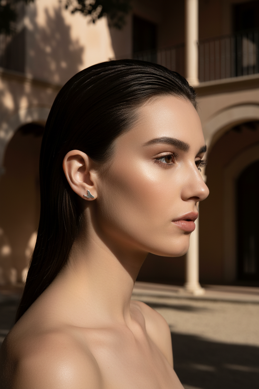 Sterling Silver Girls Dainty Dove Stud Earrings | SilverCloseOut