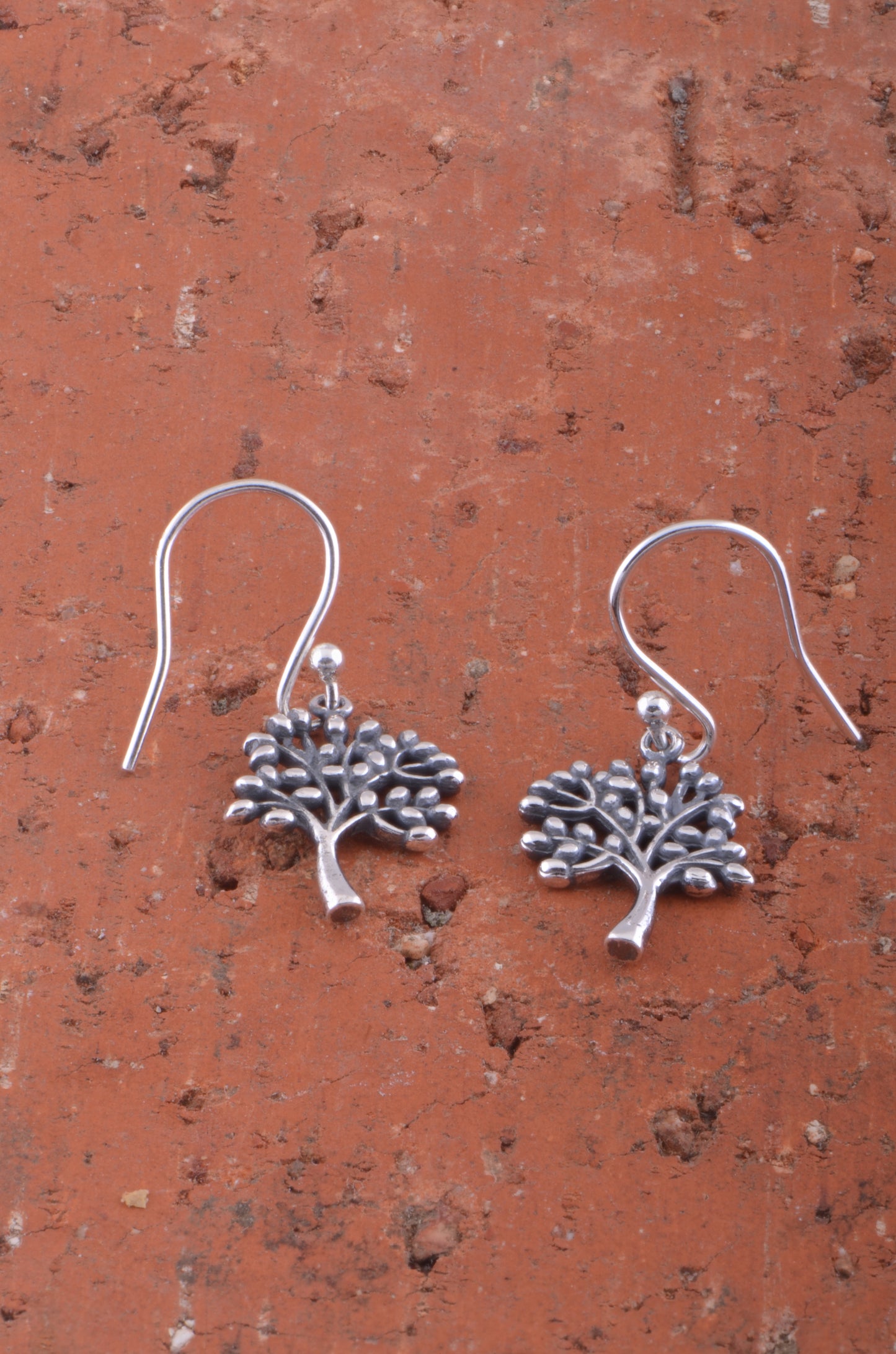 Sterling Silver Girls Dainty Tree of life Dangle Earrings