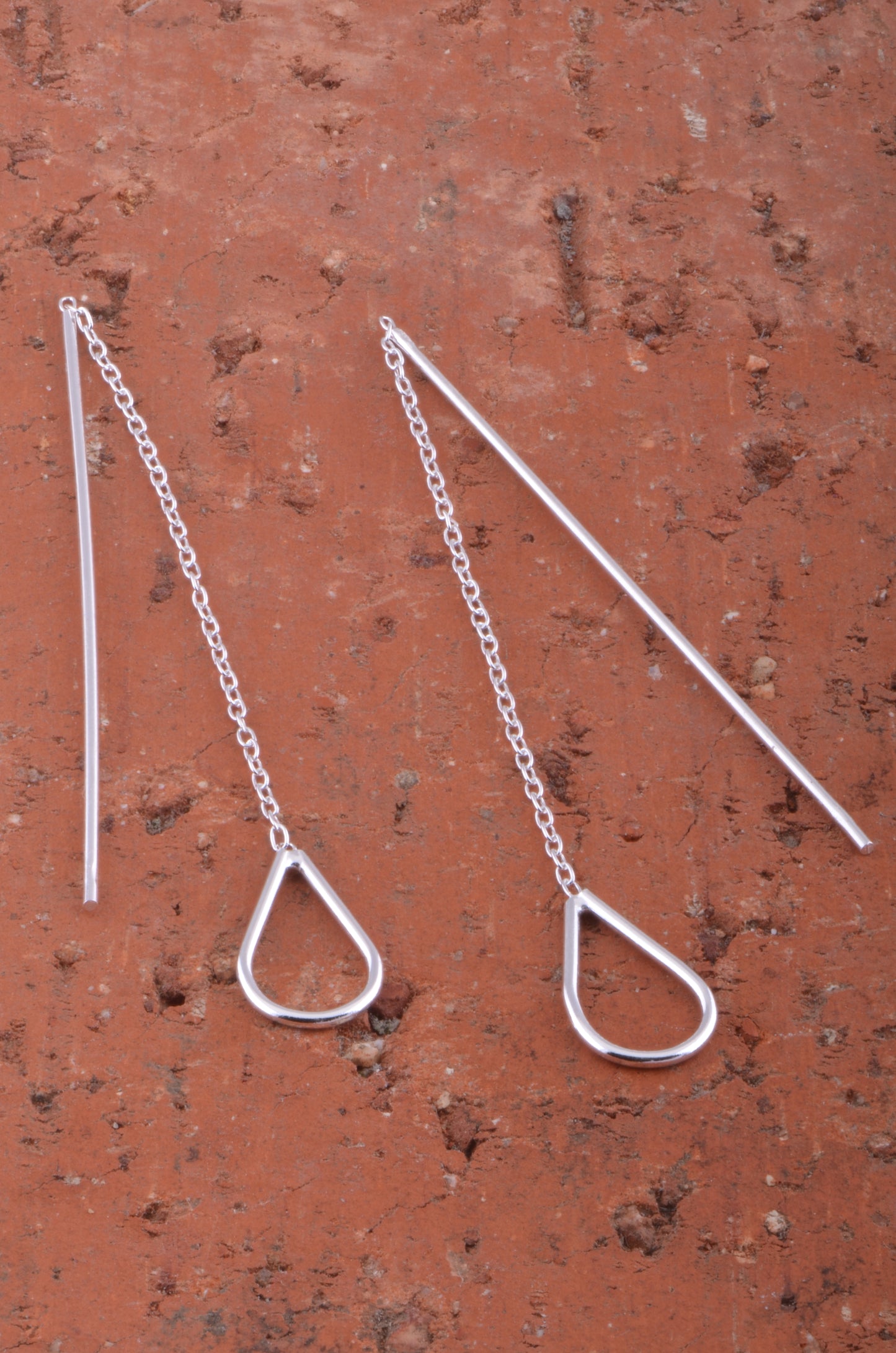 Sterling Silver Drop Threader Earrings