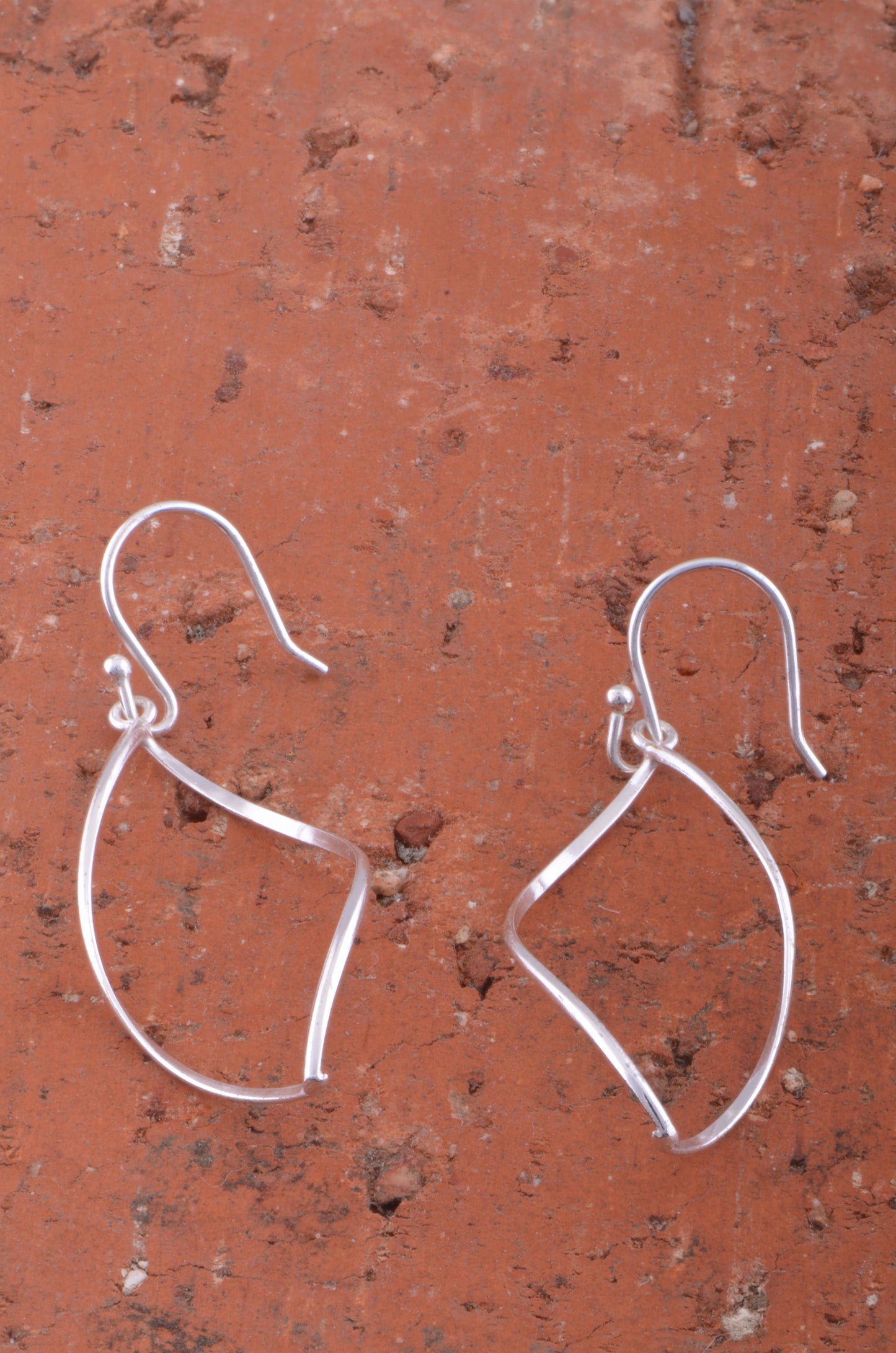 Sterling Silver Twisted Drop Earrings