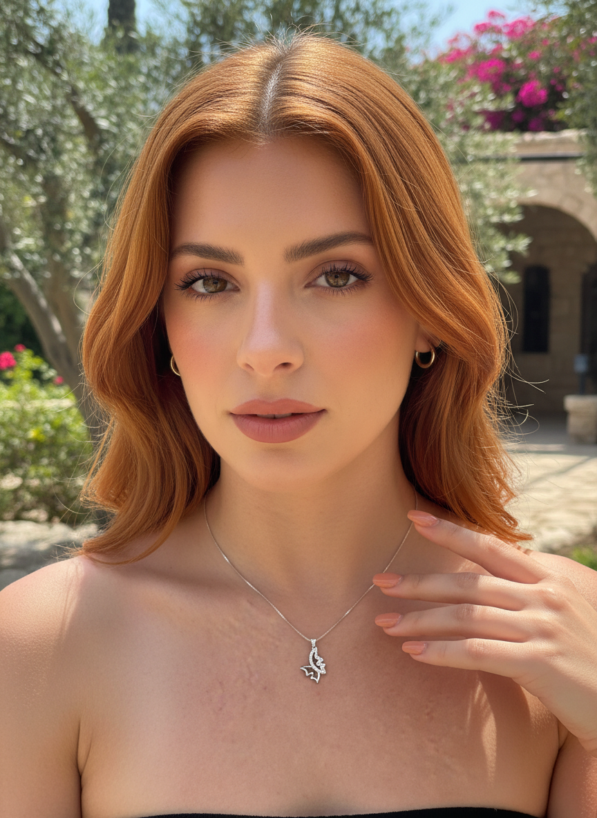 Sterling Silver CZ Art Butterfly Necklace, 18" | SilverCloseOut