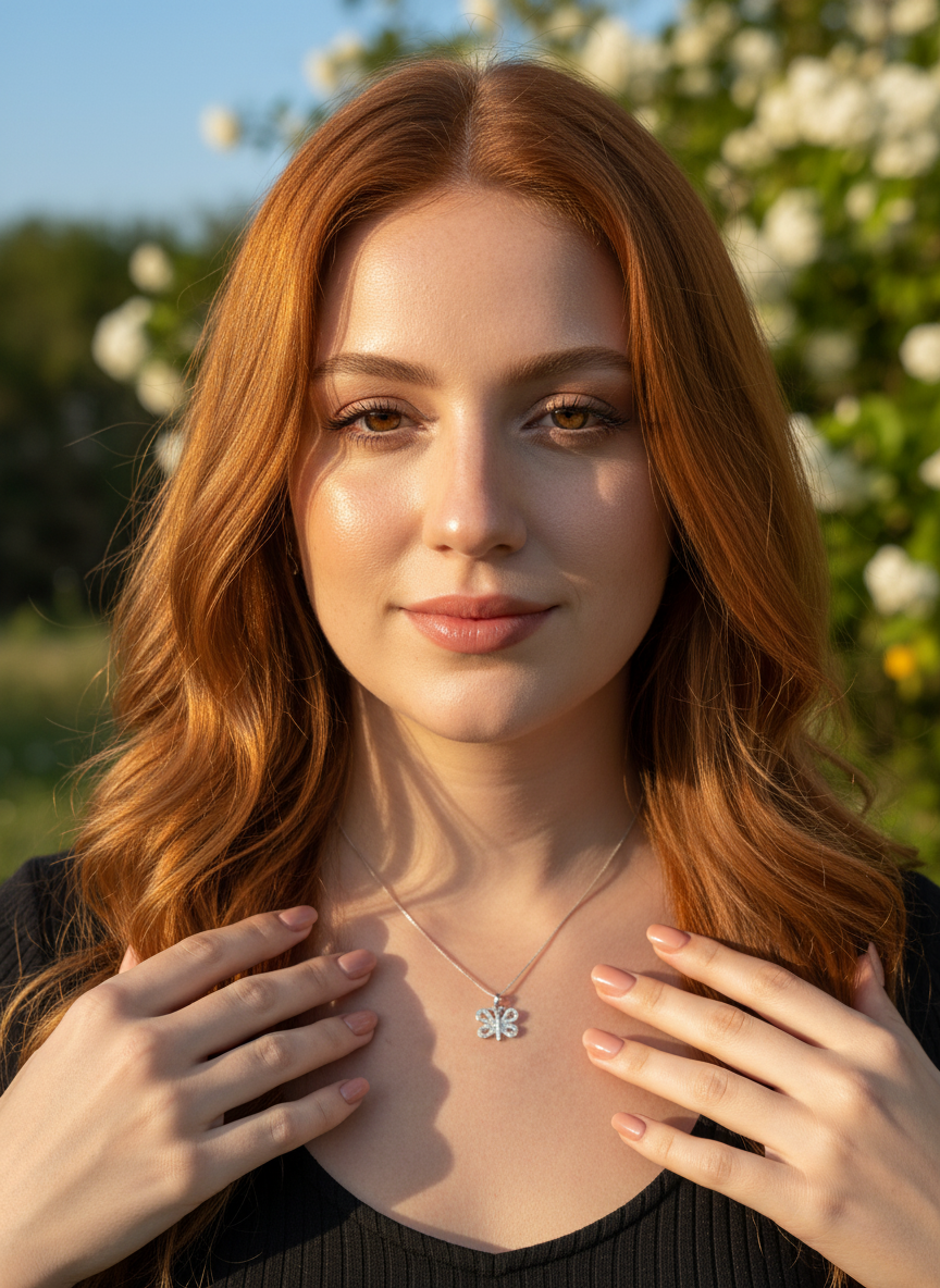 Sterling Silver CZ Butterfly Necklace, 18" | SilverCloseOut