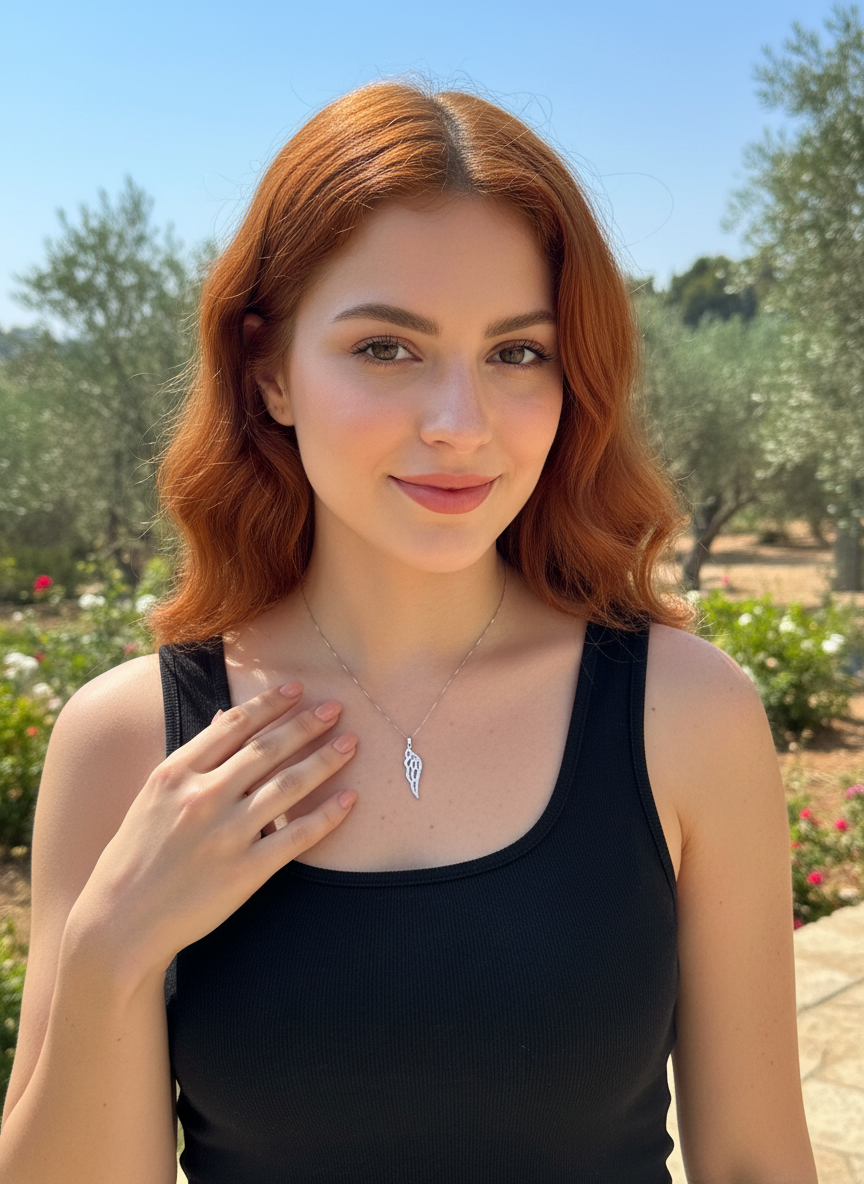 Sterling Silver CZ Angel Wing Necklace, 18" | SilverCloseOut