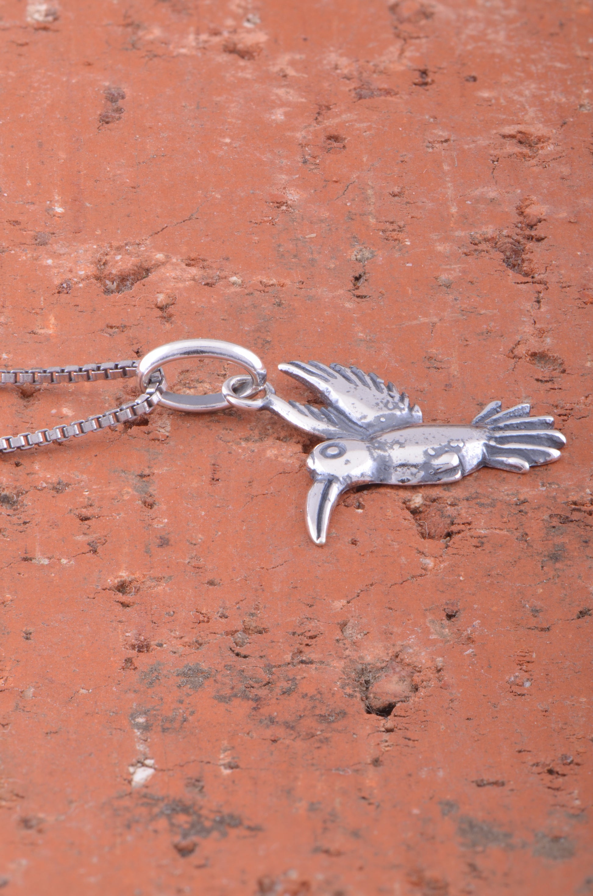 Sterling Silver Hummingbird Necklace | SilverCloseOut