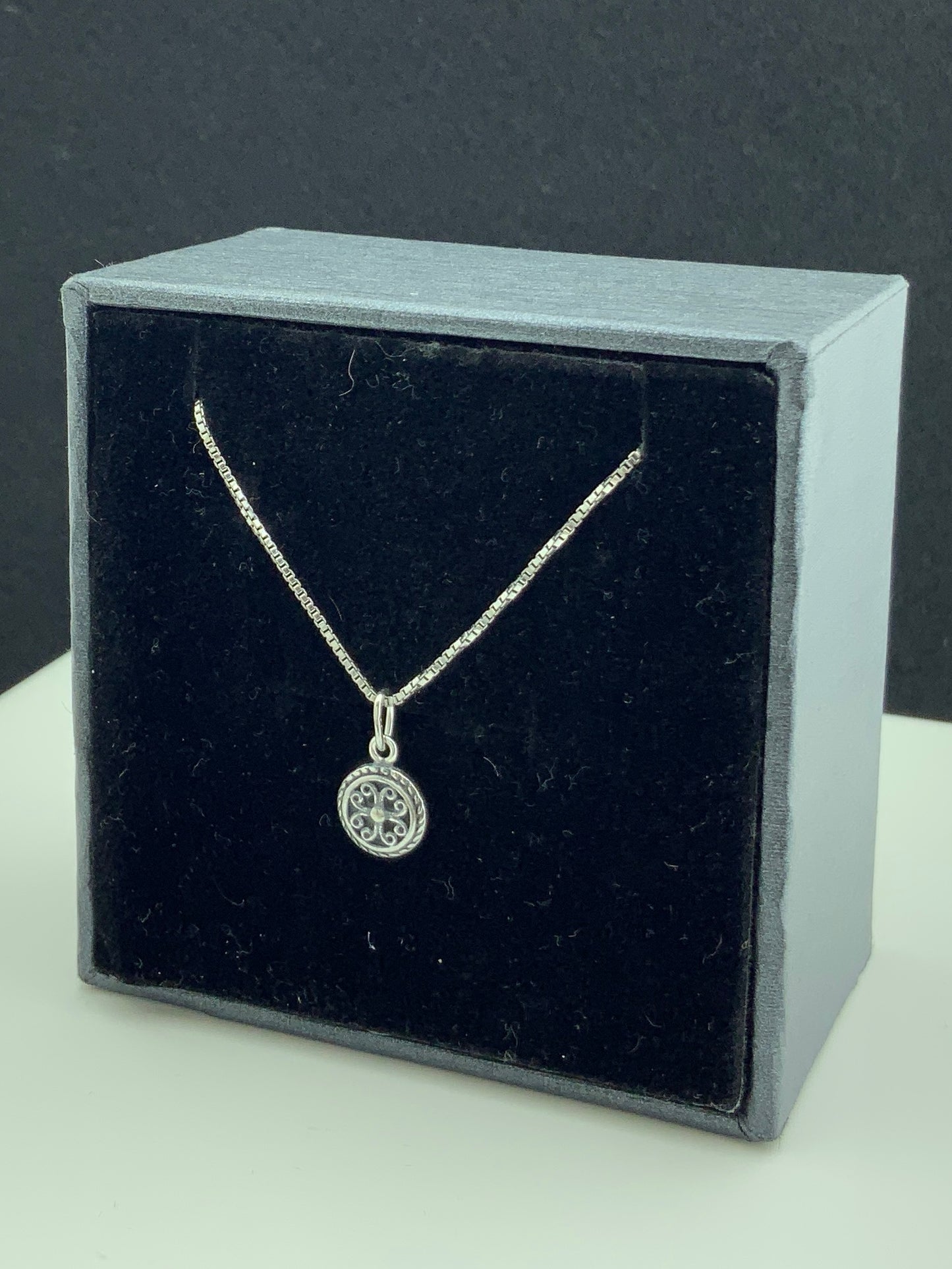 Sterling Silver Women's Tiny Boho Bali Necklace | SilverCloseOut