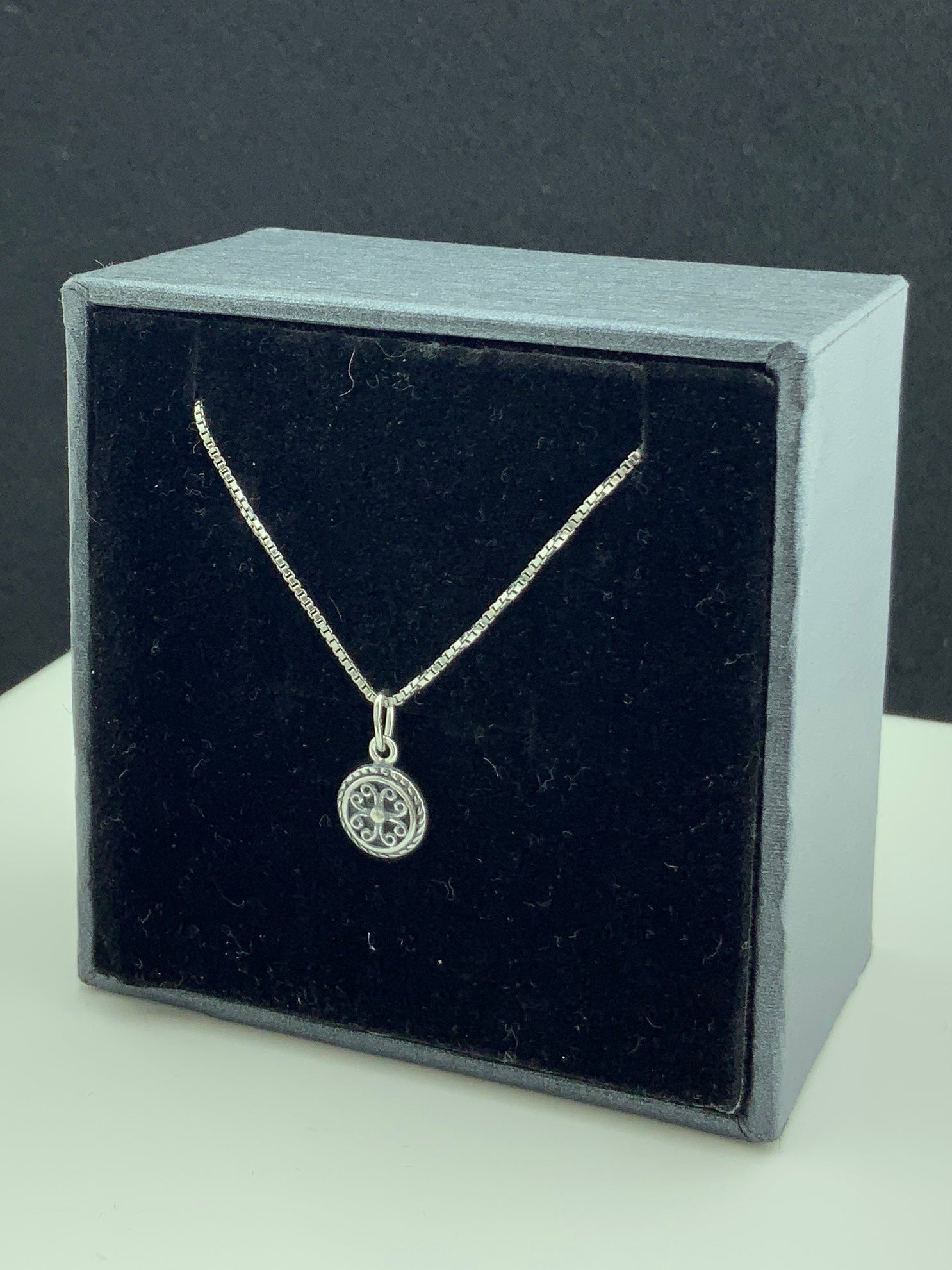 Sterling Silver Women's Tiny Boho Bali Necklace | SilverCloseOut