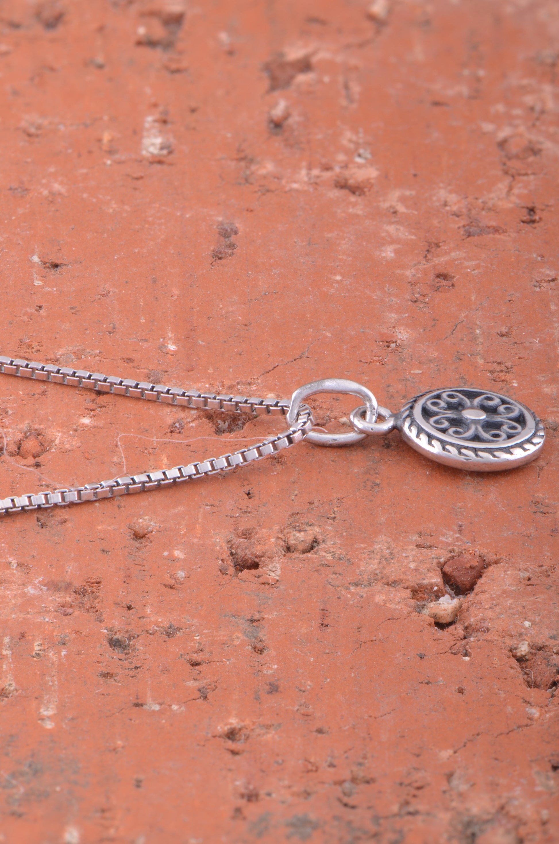 Sterling Silver Women's Tiny Boho Bali Necklace | SilverCloseOut