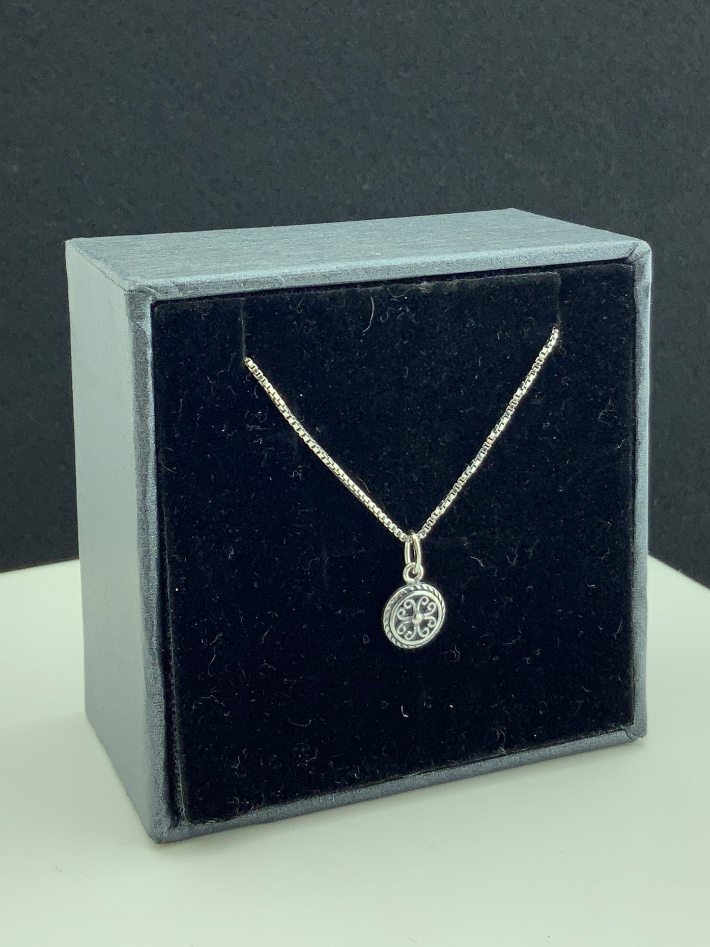 Sterling Silver Women's Tiny Boho Bali Necklace | SilverCloseOut