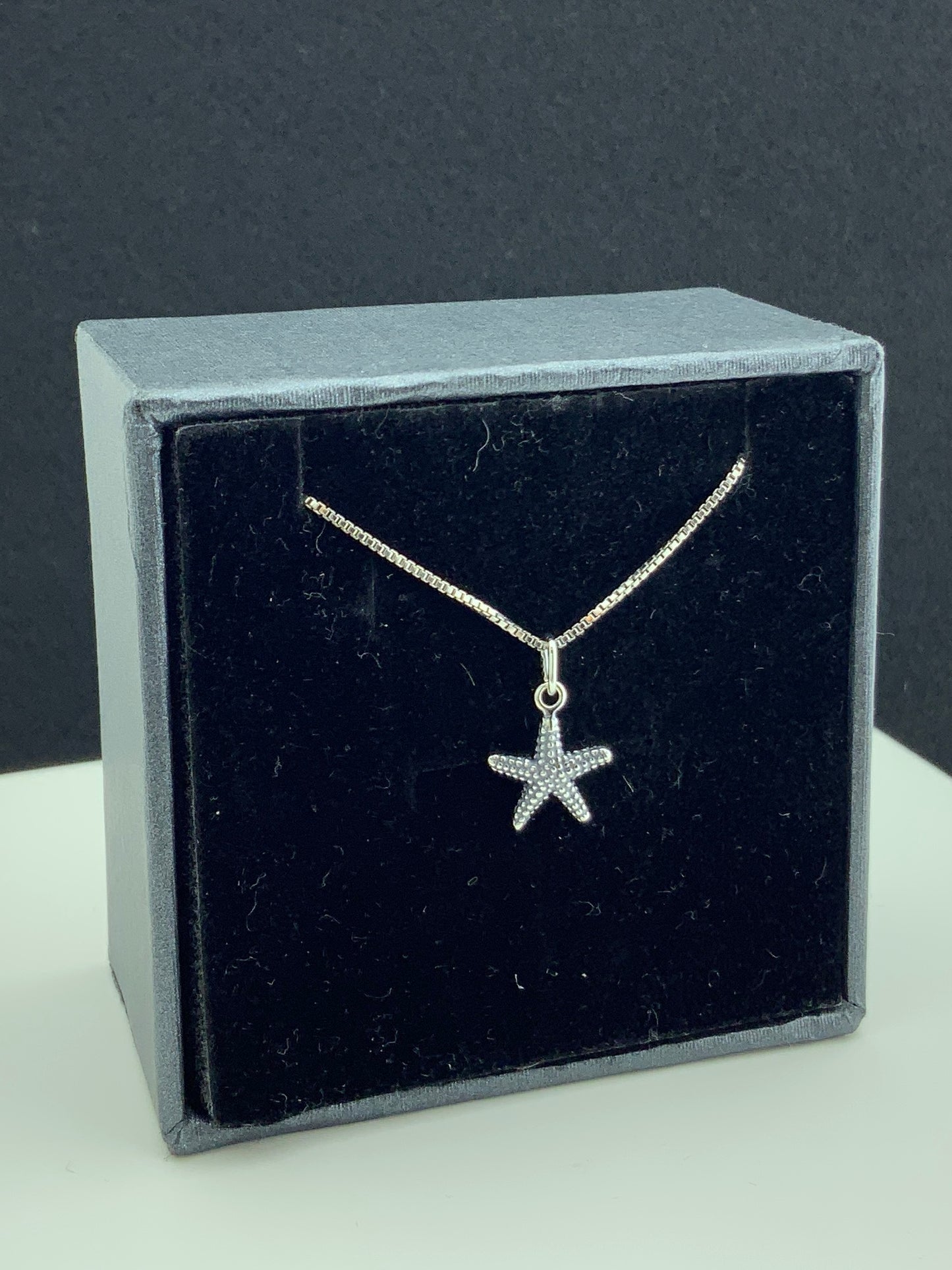 Sterling Silver Women's Dainty Nautical Starfish Charm Necklace | SilverCloseOut