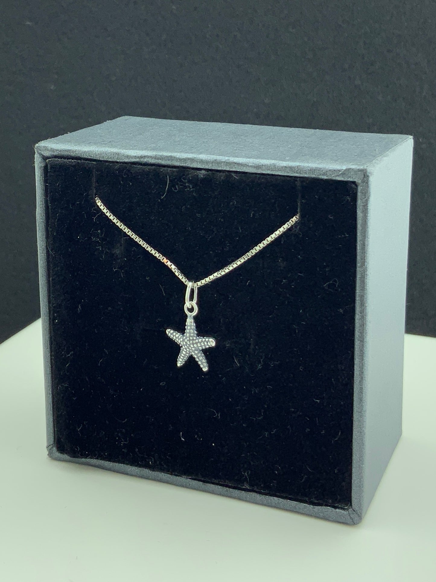 Sterling Silver Women's Dainty Nautical Starfish Charm Necklace | SilverCloseOut