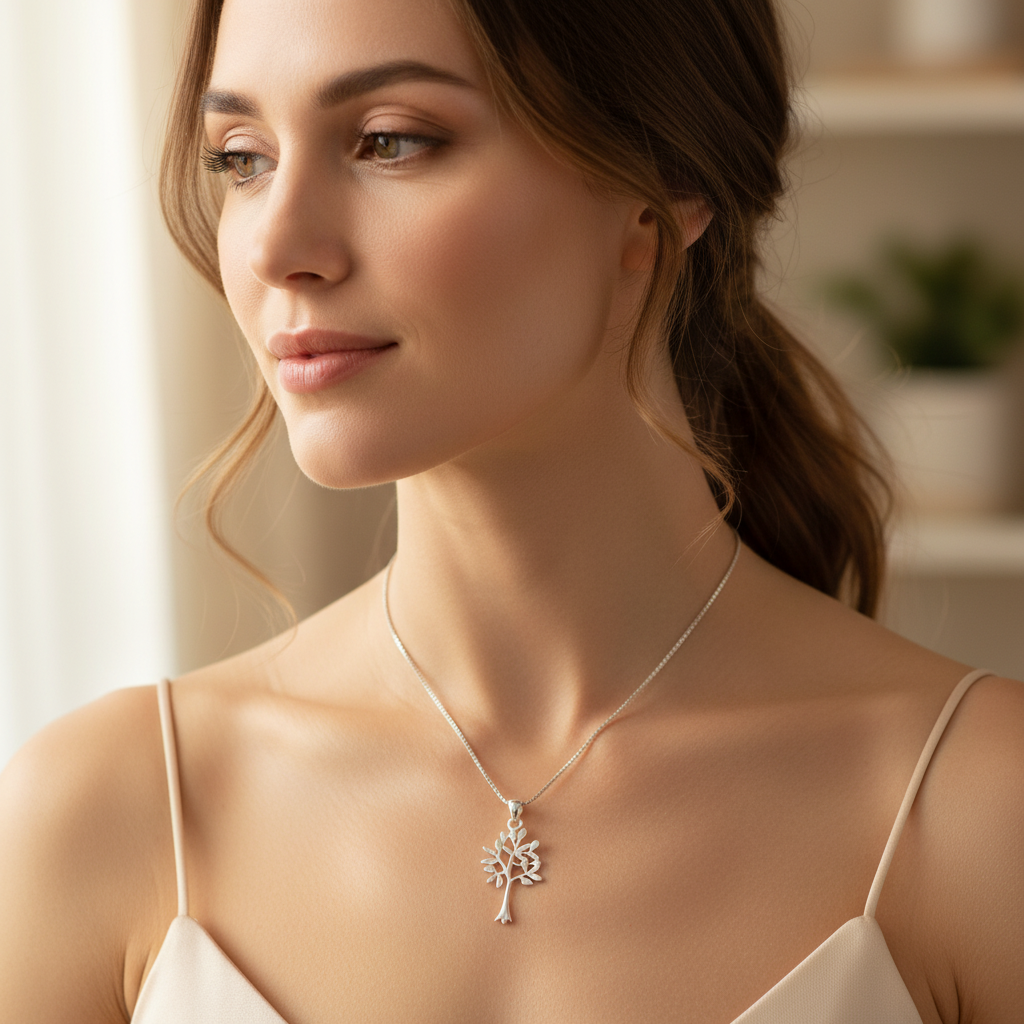 Sterling Silver Celtic Tree of Life Necklace