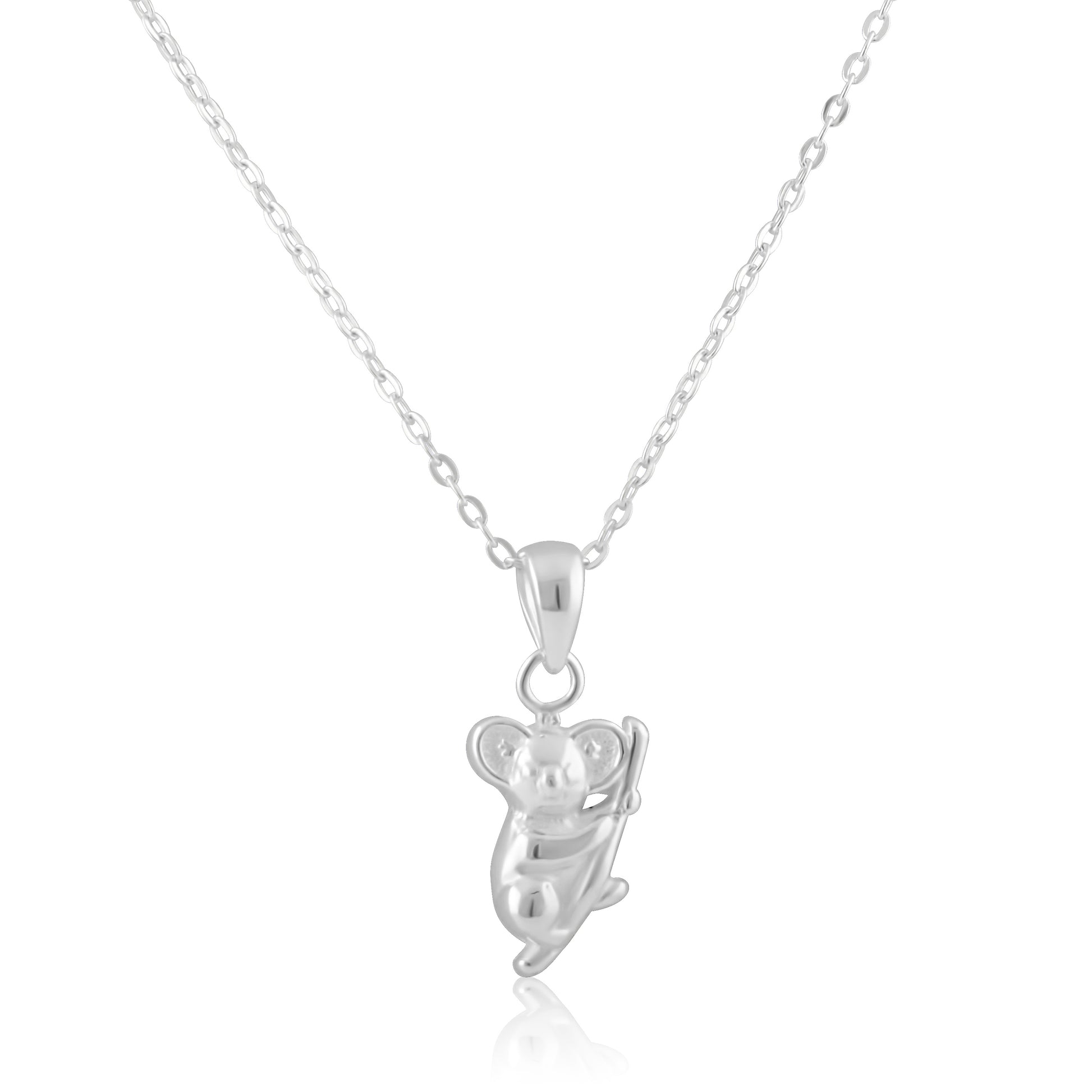 Sterling Silver Koala Necklace 925 Sterling Silver Girls Koala Bear Jewelry