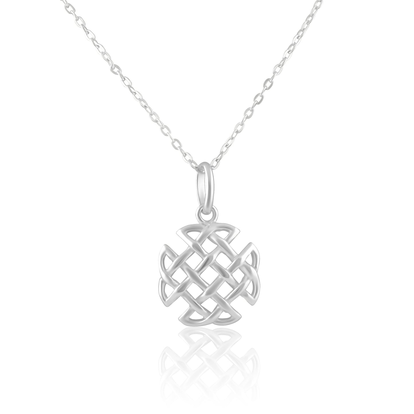 Sterling Silver Celtic Braid Amulet Necklace | SilverCloseOut
