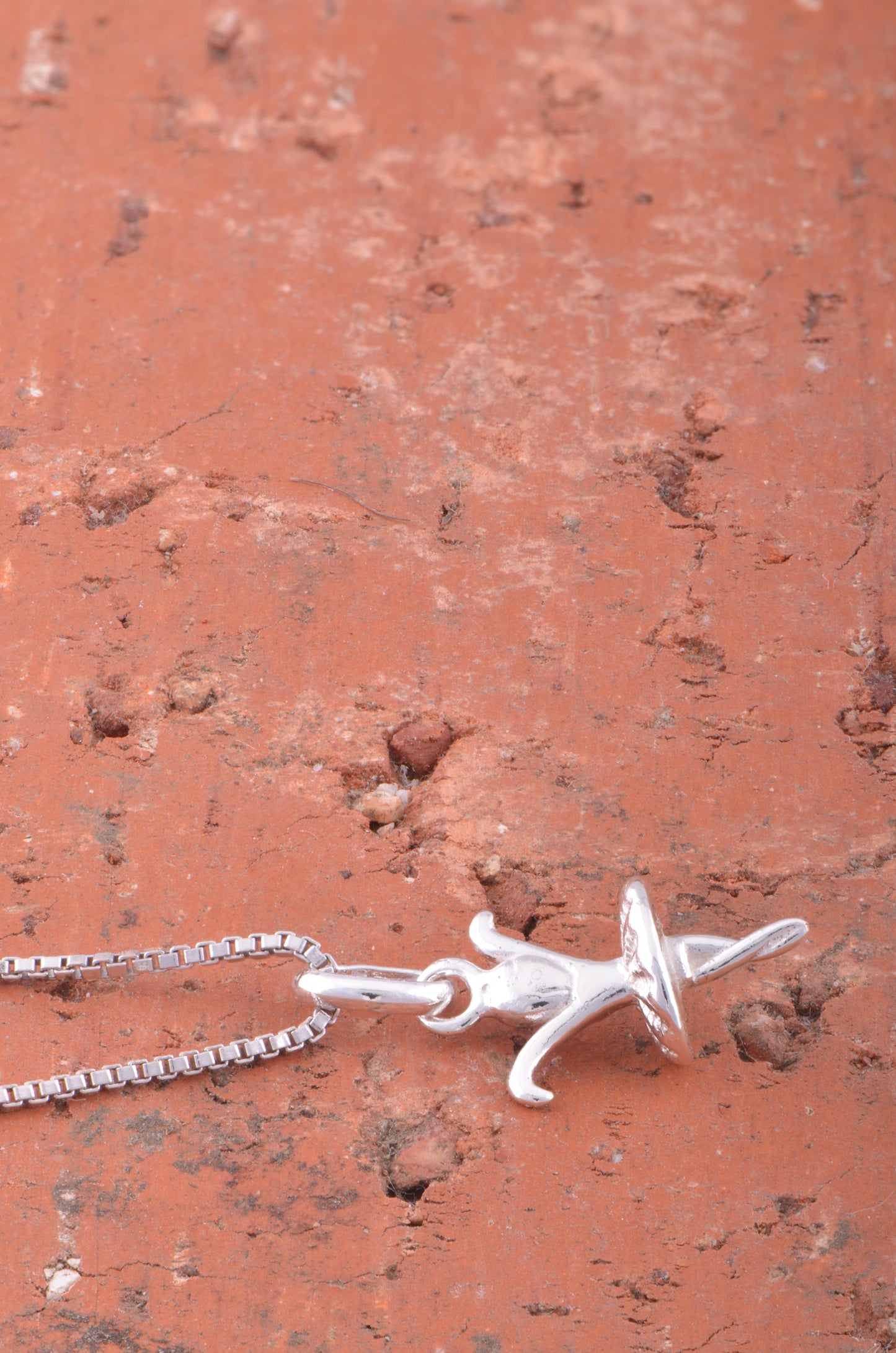 Sterling Silver Women's Small Dancing Young Girl Ballerina Dancer Charm Necklace