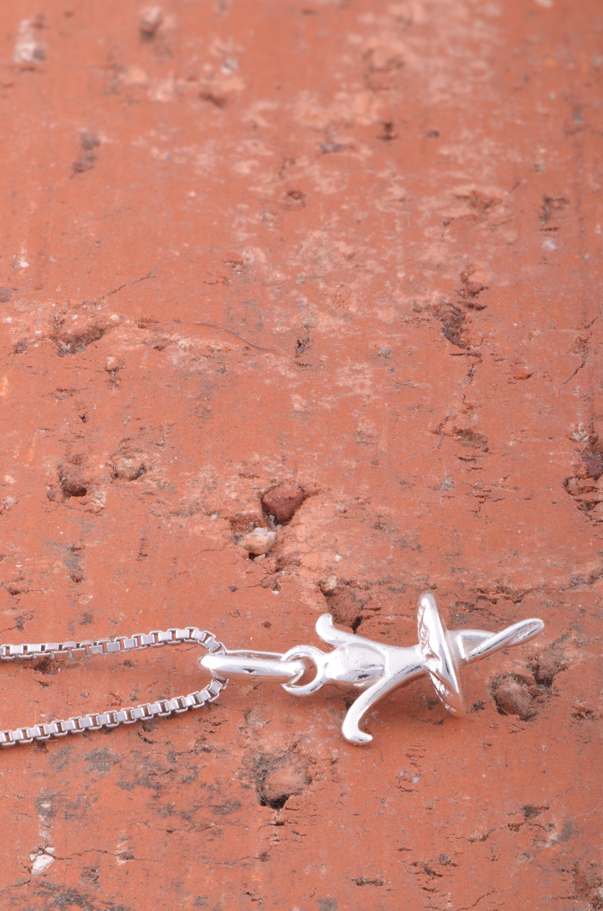 Sterling Silver Women's Small Dancing Young Girl Ballerina Dancer Charm Necklace