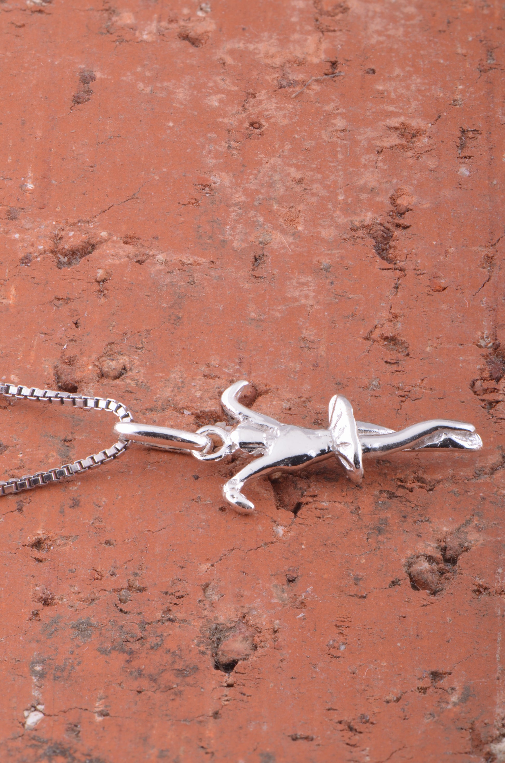 Sterling Silver Ballerina Dancer Necklace Silver Girls Ballerina Charm Necklace