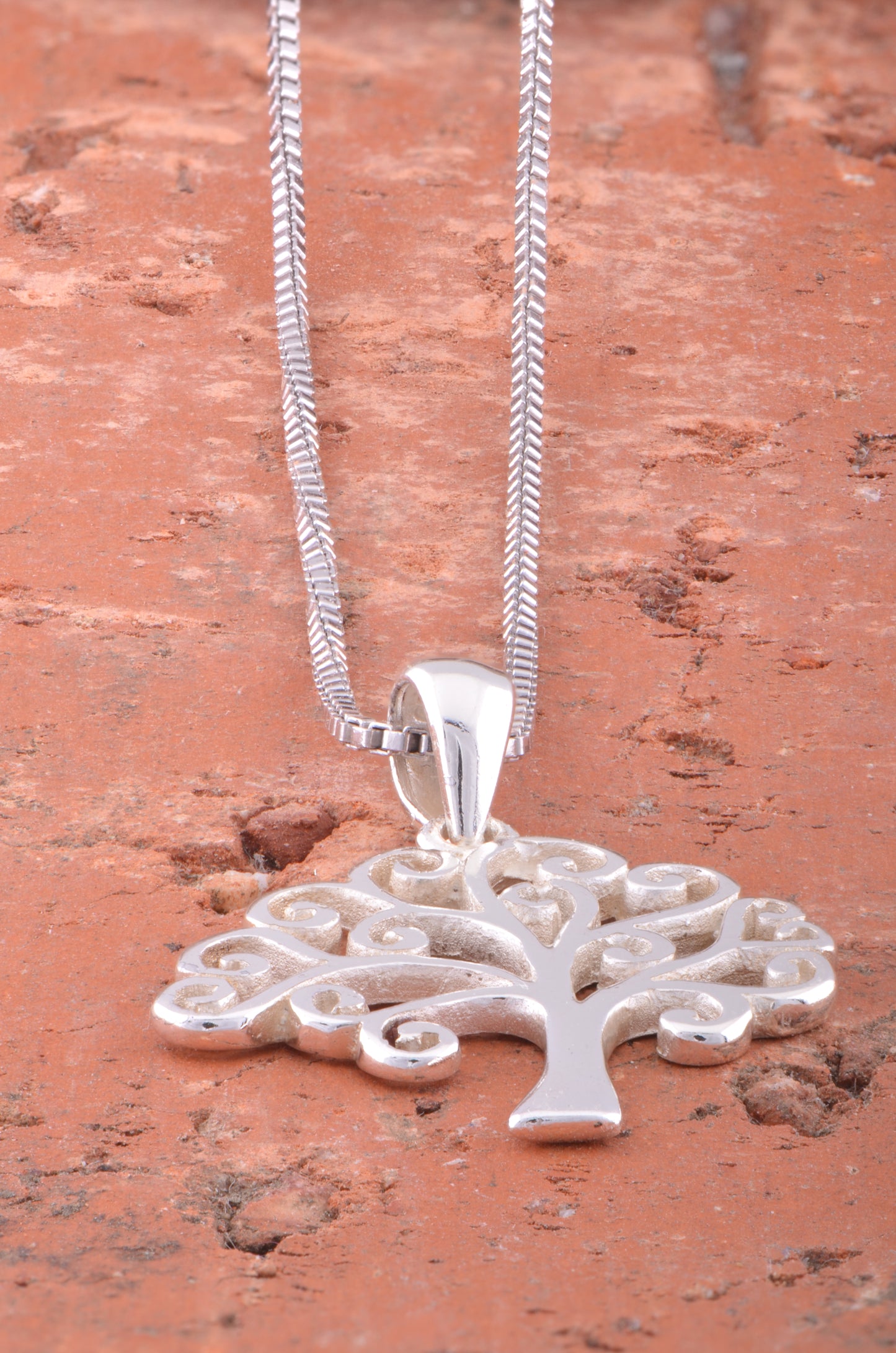SilverCloseOut 925 Sterling Silver Women's Small Celtic Tree of Life Necklace Silver Girls Tree of Life Charm Necklace