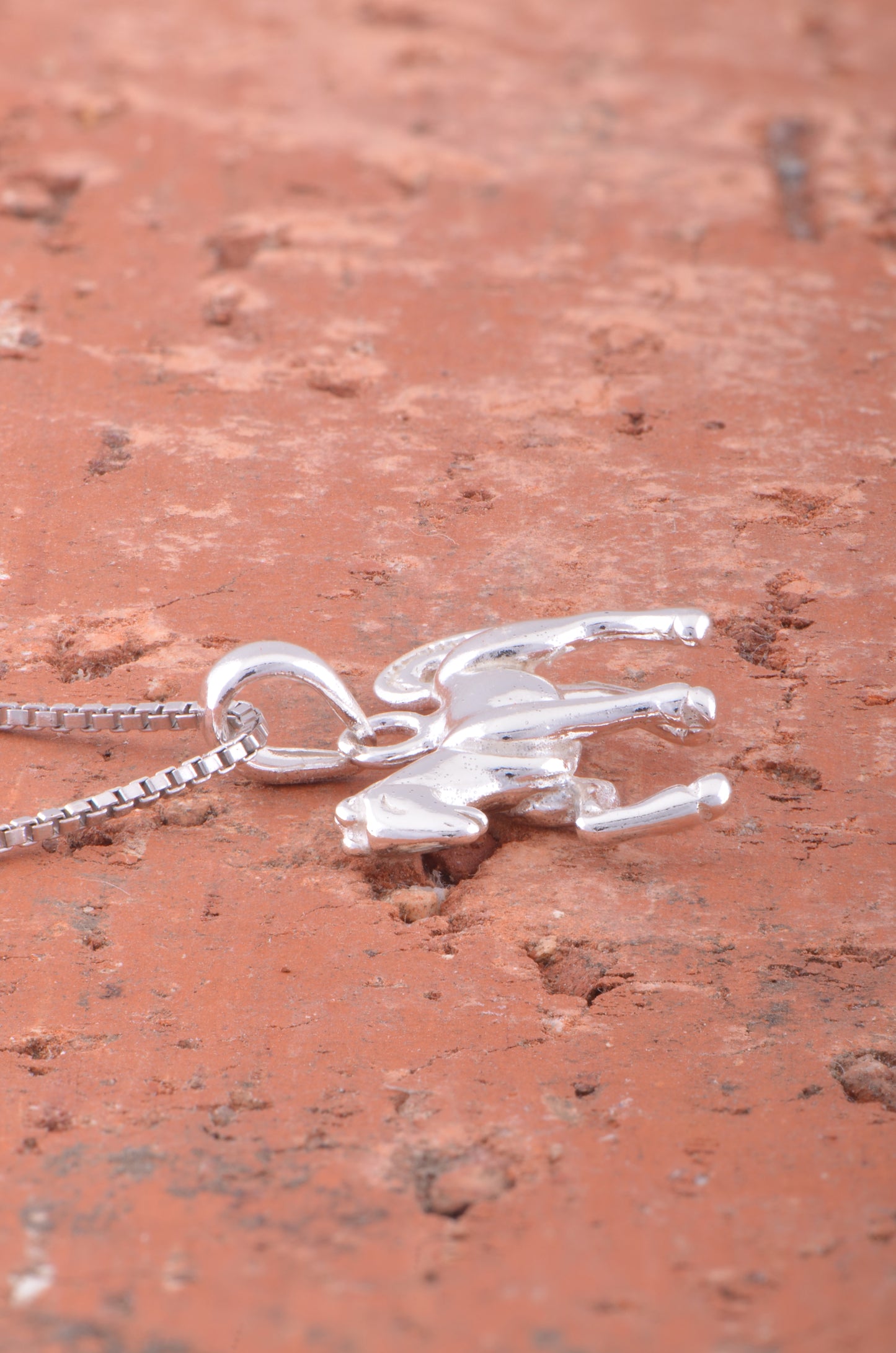 Sterling Silver Women's Small Horse Necklace Silver Girls Horse Charm Necklace