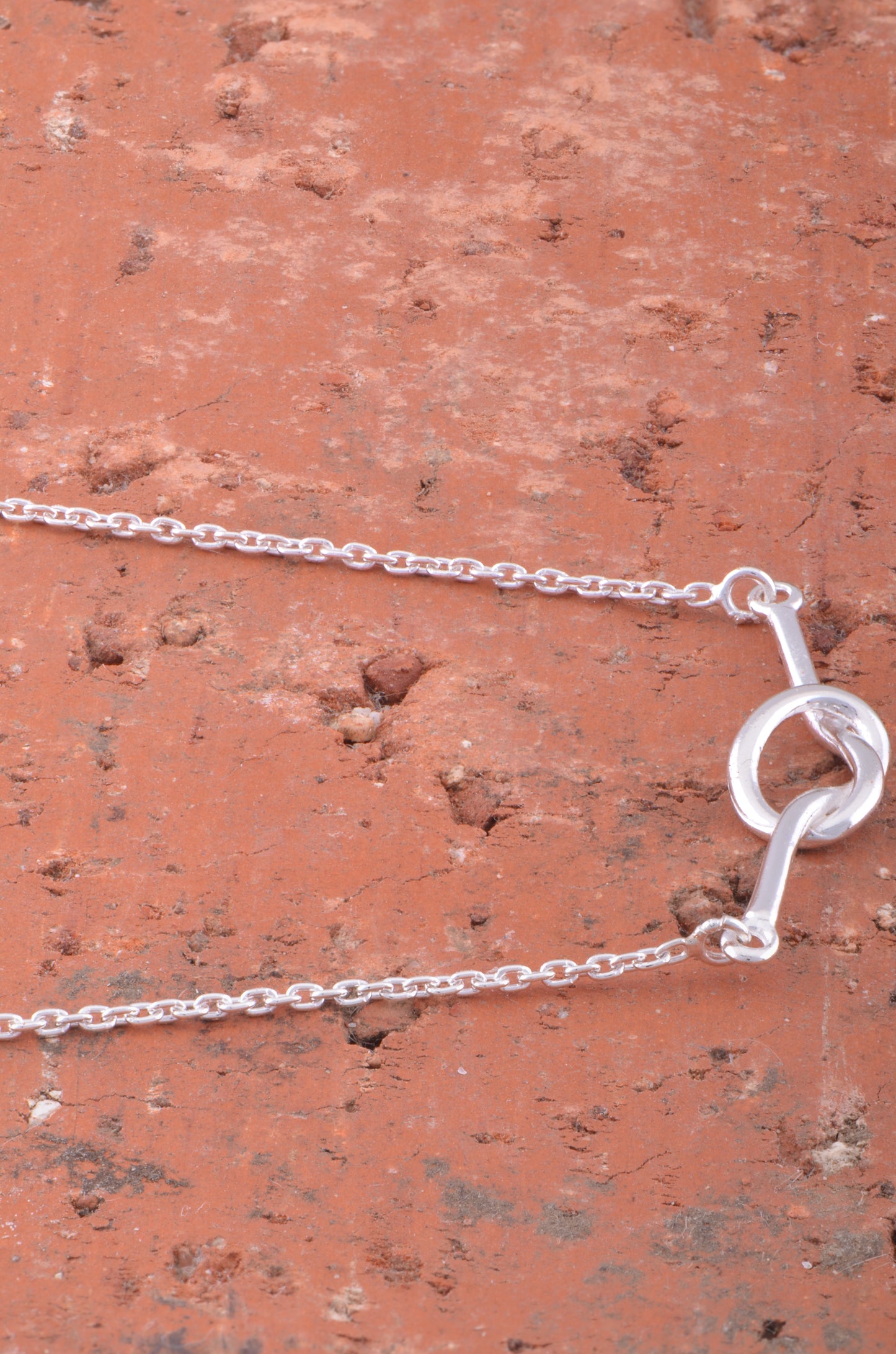 Sterling Silver Women's Love Knot Necklace Silver Girls Knot Charm Necklace