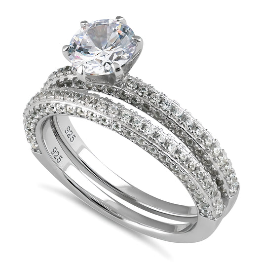 Sterling Silver Round 6.5mm CZ Solitaire Engagement Ring for Women, Round Cubic Zirconia, Promise Ring Gift