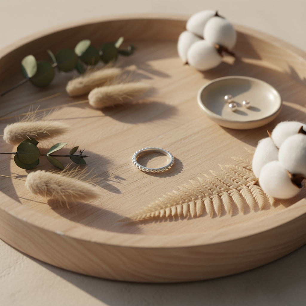 Sterling Silver Women's Thin Stackable Bead Ring